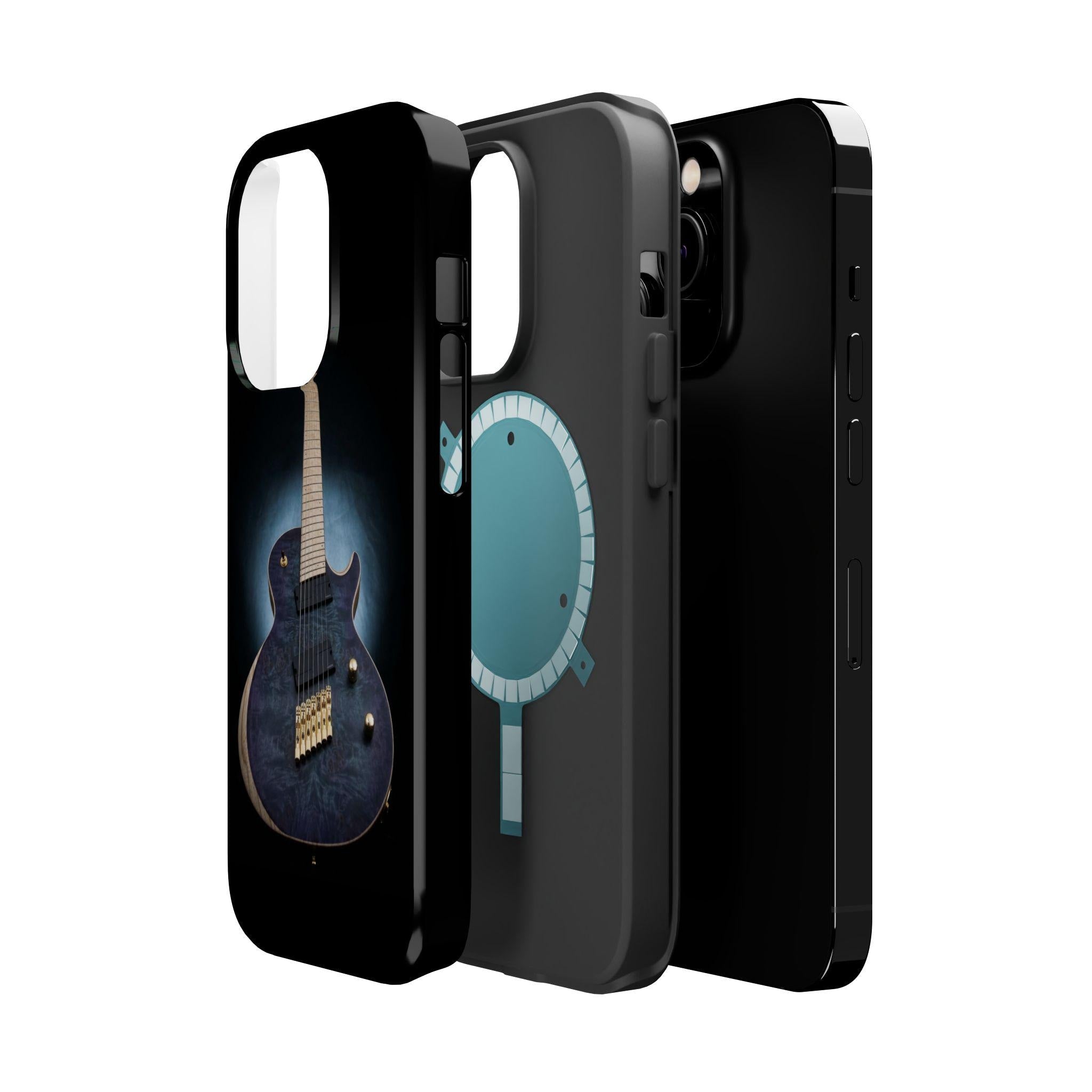 Les Paul Black Electric Guitar phone case | Magnetic Impact-Resistant Case