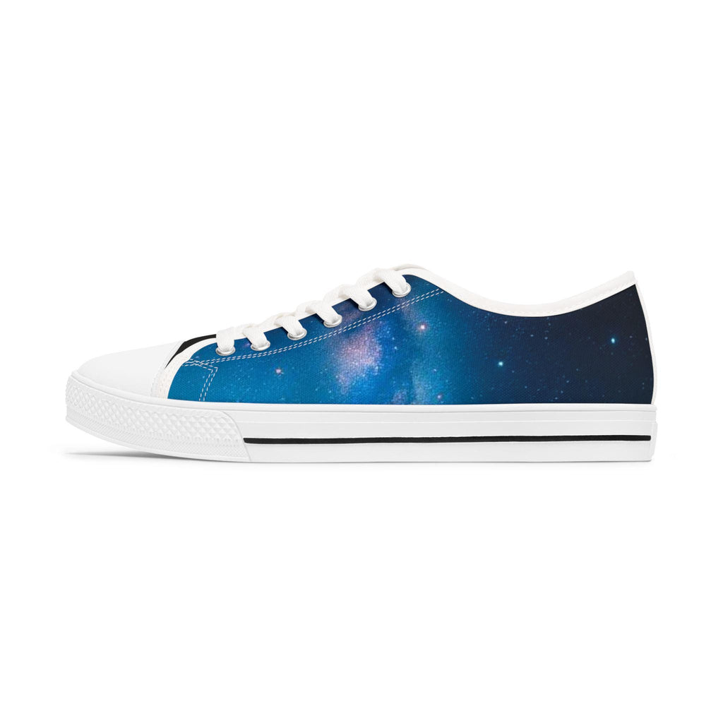 Galaxy Nebula Low Top Sneakers | Space Print Canvas Shoes