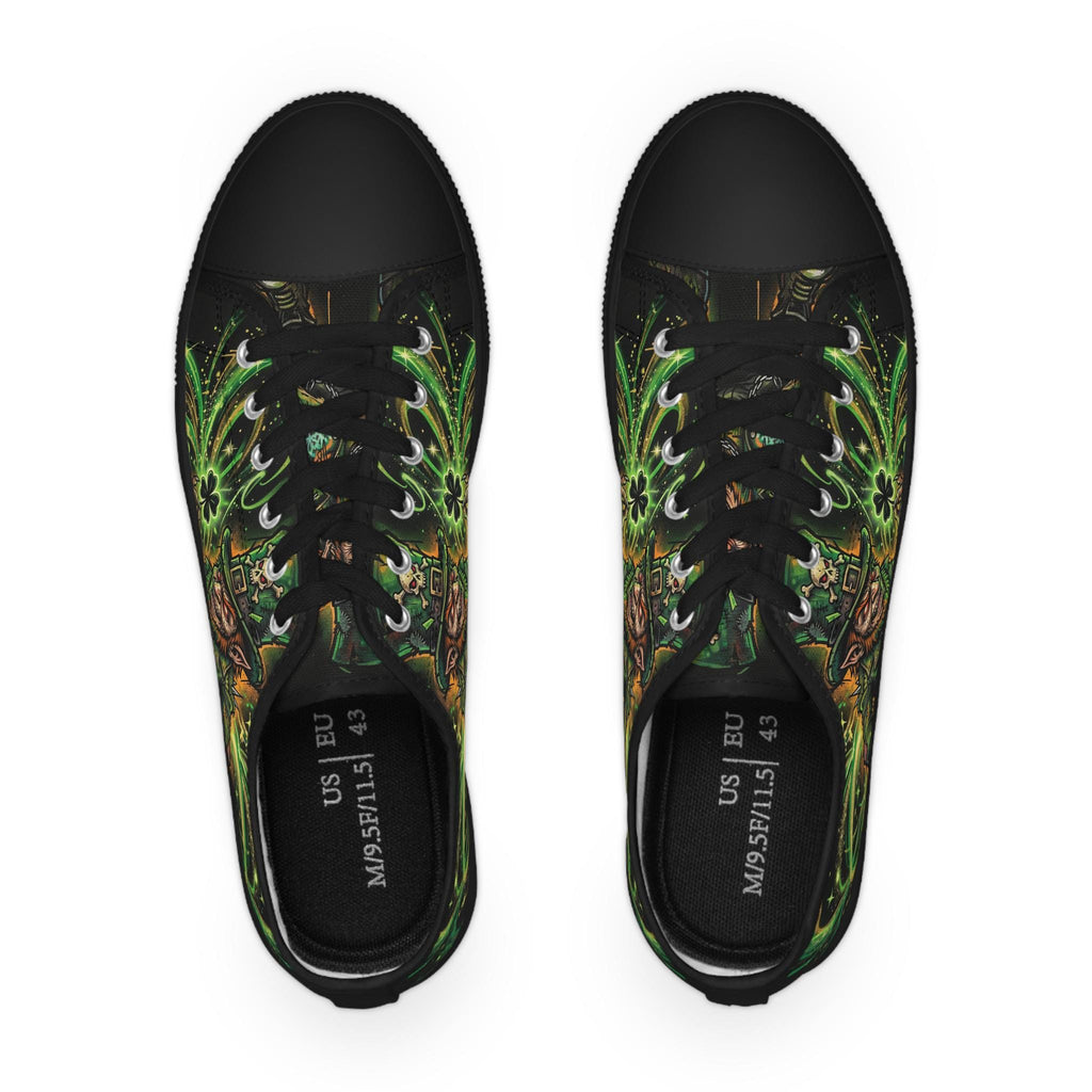 Leprechaun and Shamrock Sneakers | Low Top Shoes