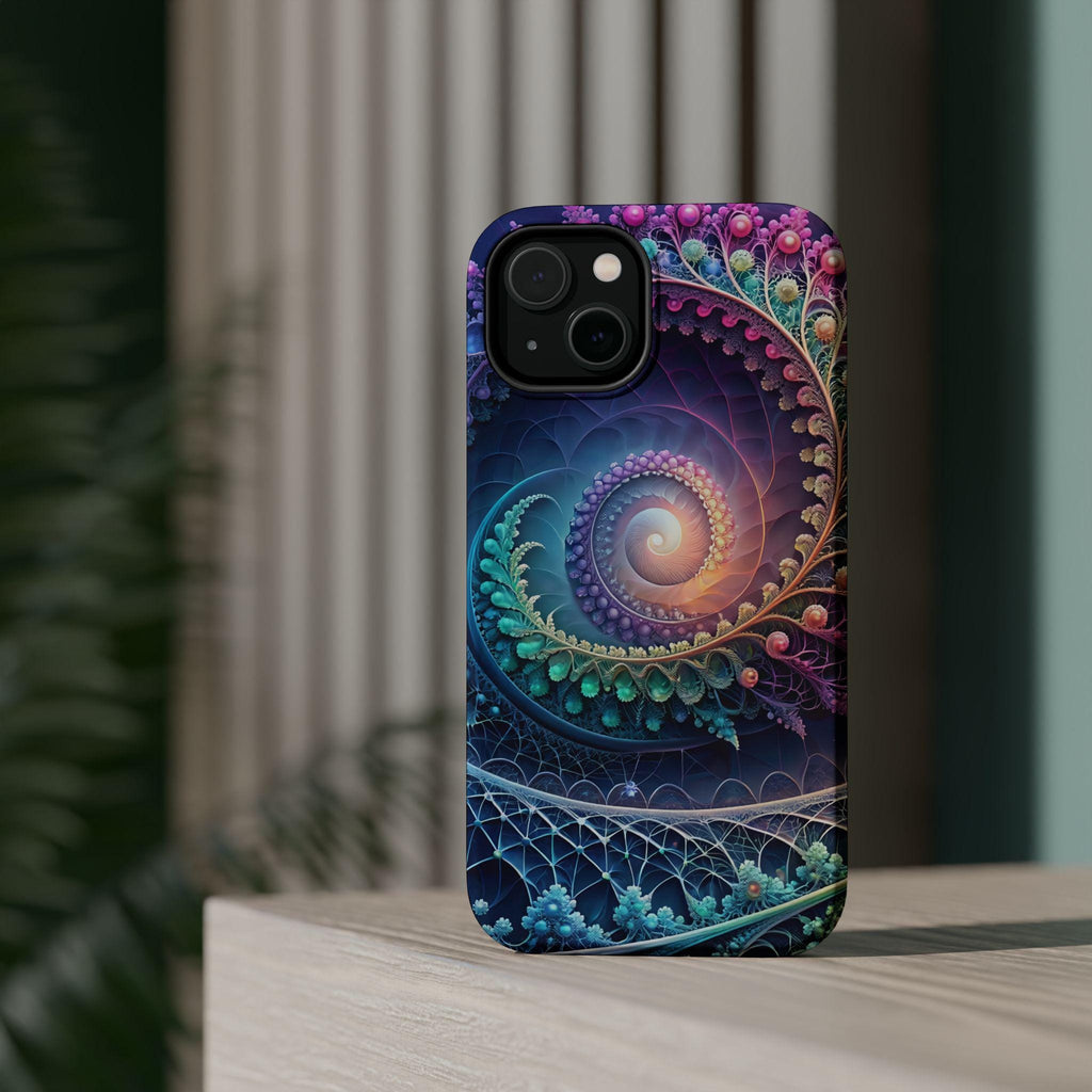 Colorful Fractal Spiral Phone Case | Magnetic Impact-Resistant Case
