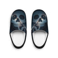 Space Skull Slippers | Men's Cozy Flannel Fleece Indoor Footwear