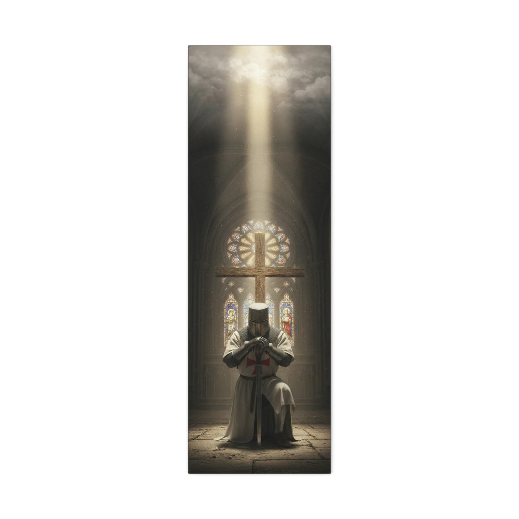 Knights Templar Prayer Canvas | Matte Stretched Wall Art