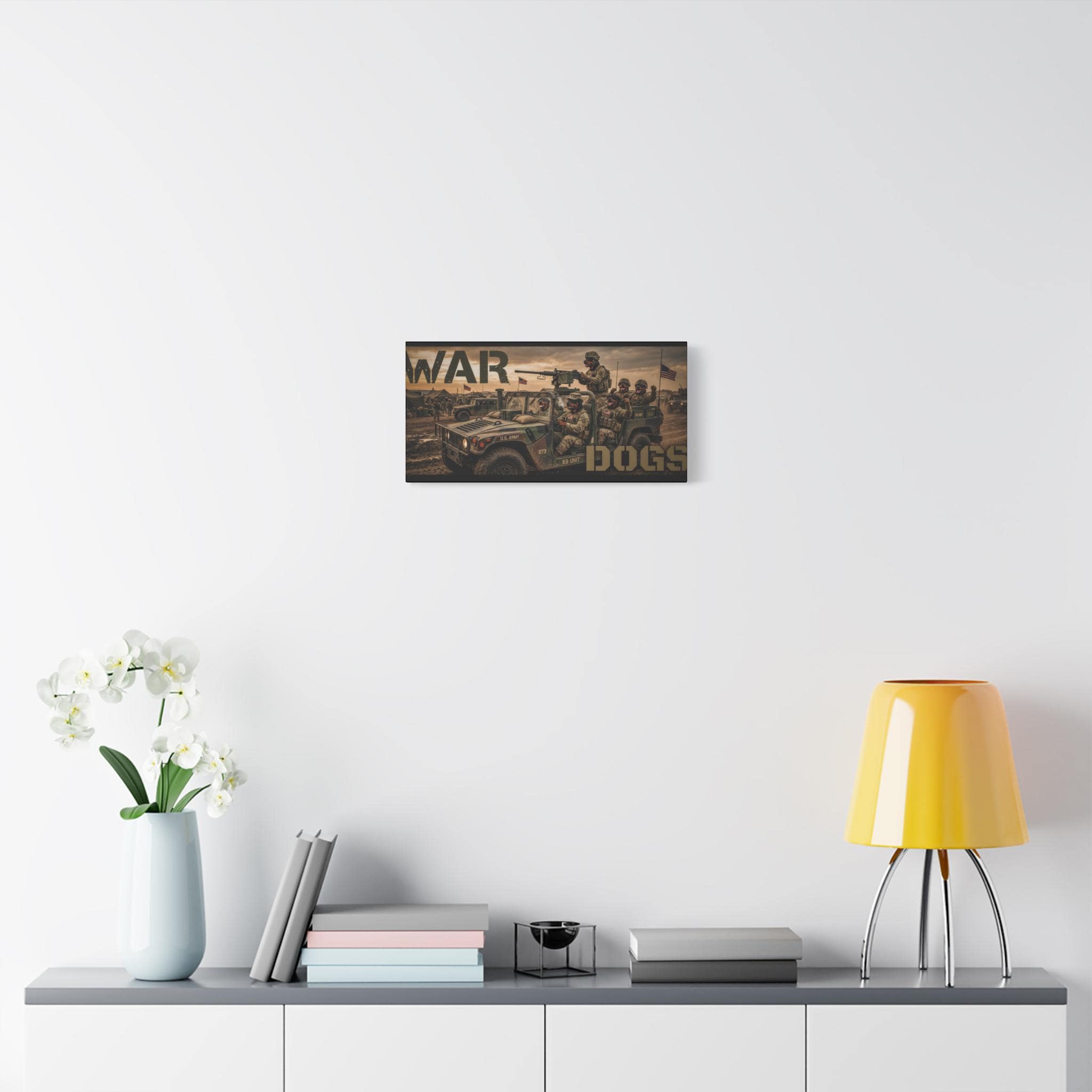 War Dogs Military Jeep Canvas