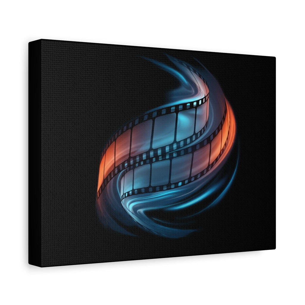 Retro Film Reel Artwork Canvas | Matte Stretched Wall Art