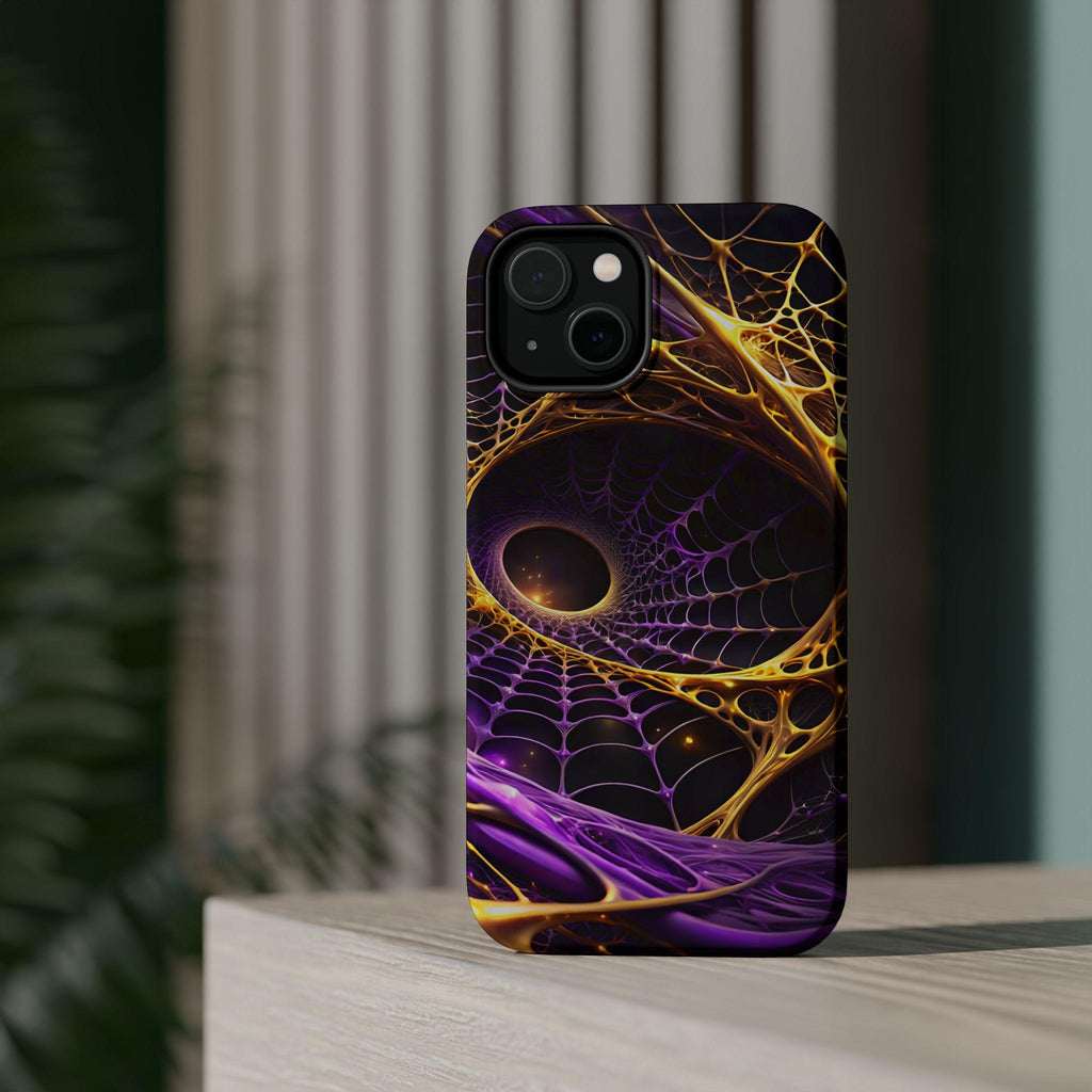Abstract Fractal Web Phone Case | Magnetic Impact-Resistant Case