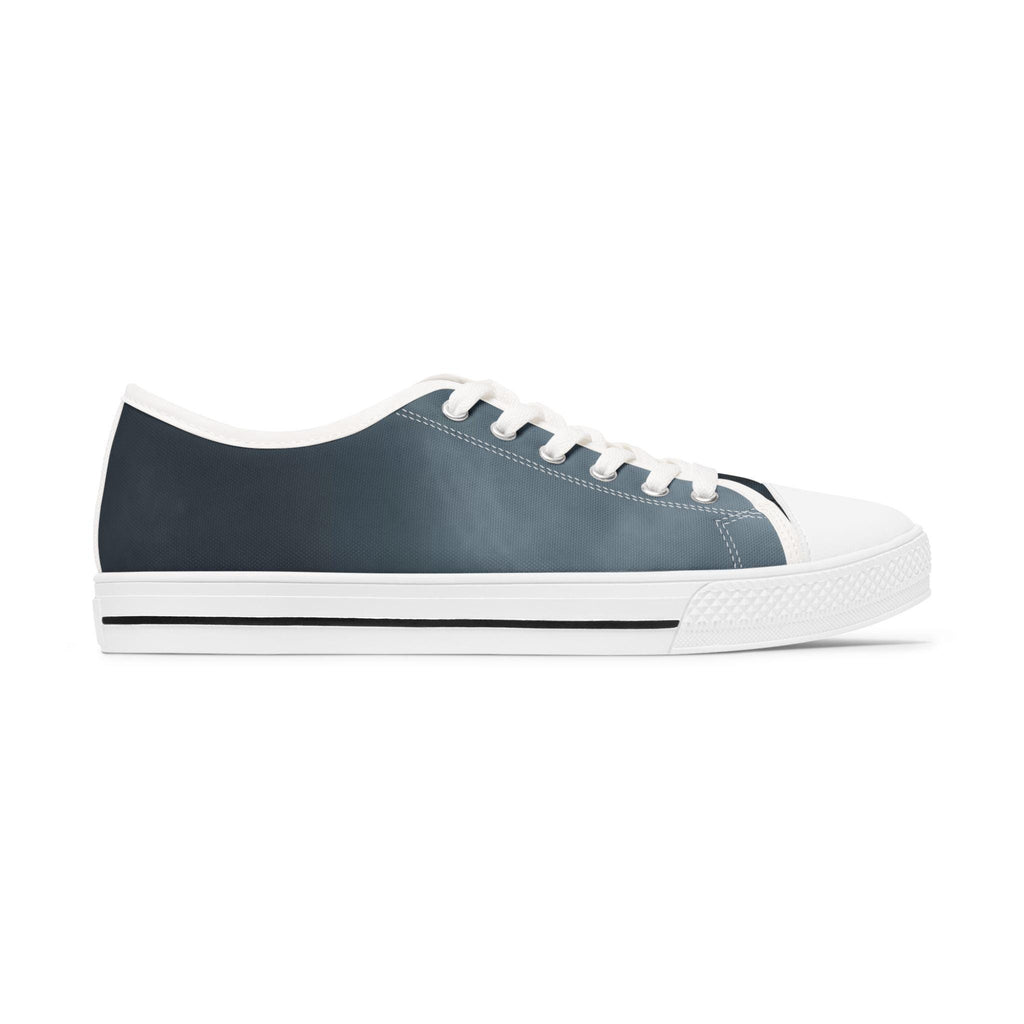 Classic Slate Ombre Women's Low Top Sneakers | Casual Canvas Shoes
