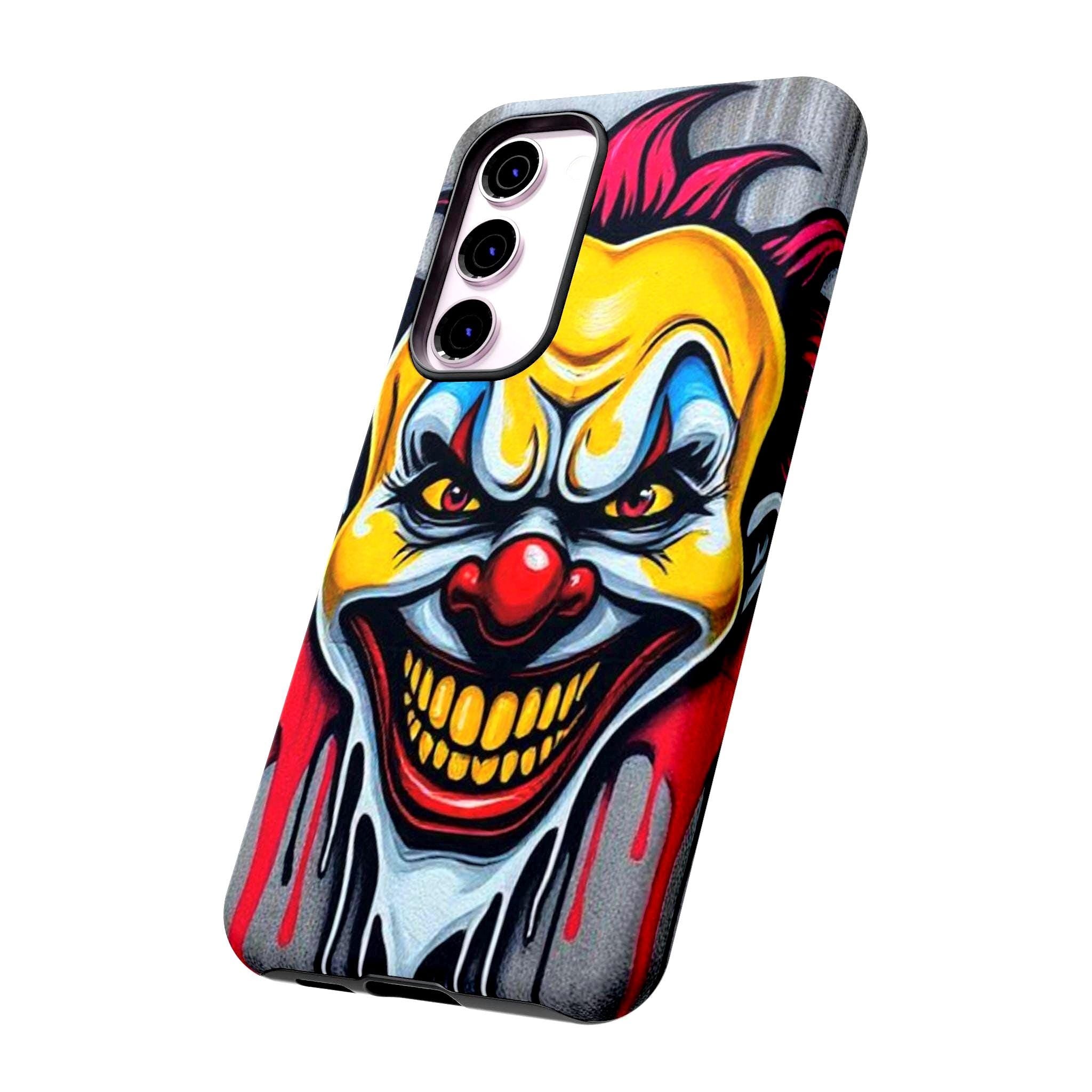 Creepy Grinning Clown Phone Case | Tough Case