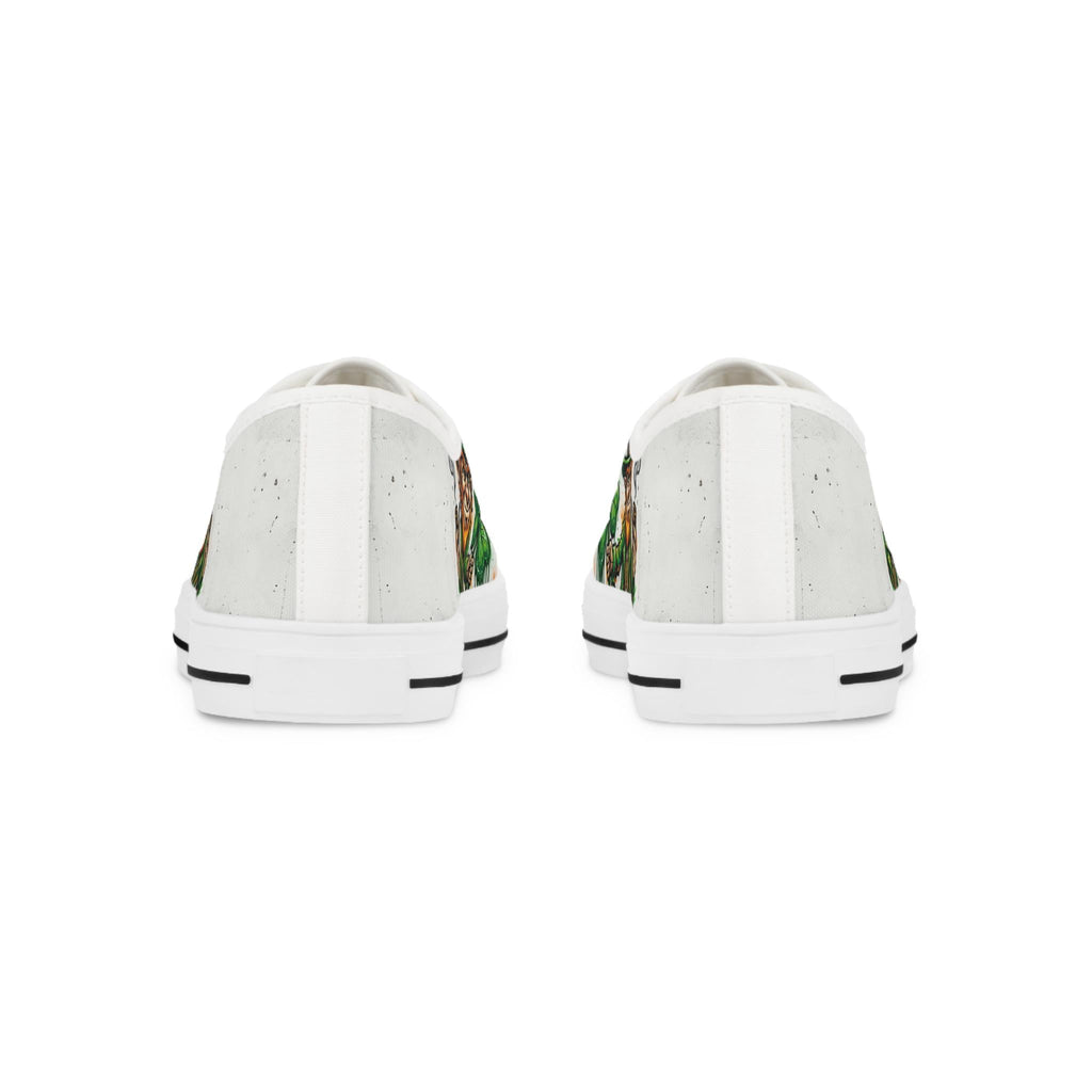 Leprechaun and Shamrocks Men's Low Top Sneakers | St. Patrick's Day Shoes