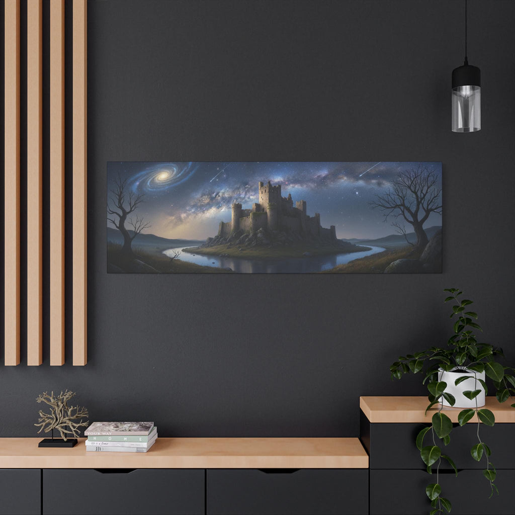 Moonlit Castle Matte Canvas | Stretched Wall Art