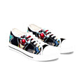 Creepy Clown Graffiti Face Women's Low Top Sneakers | Horror Carnival Art