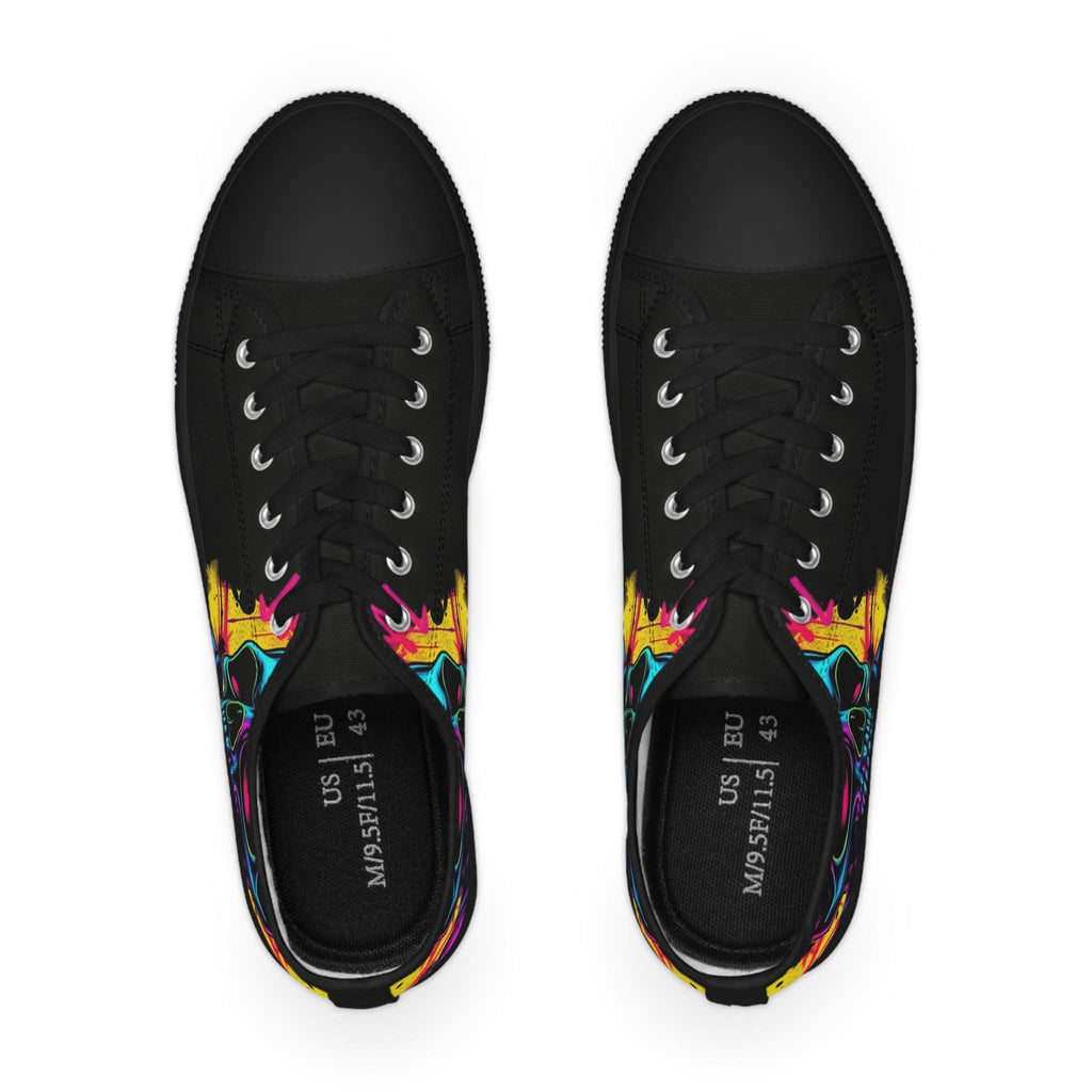 Neon Skull Sneakers | Low Top Shoes, Streetwear Art