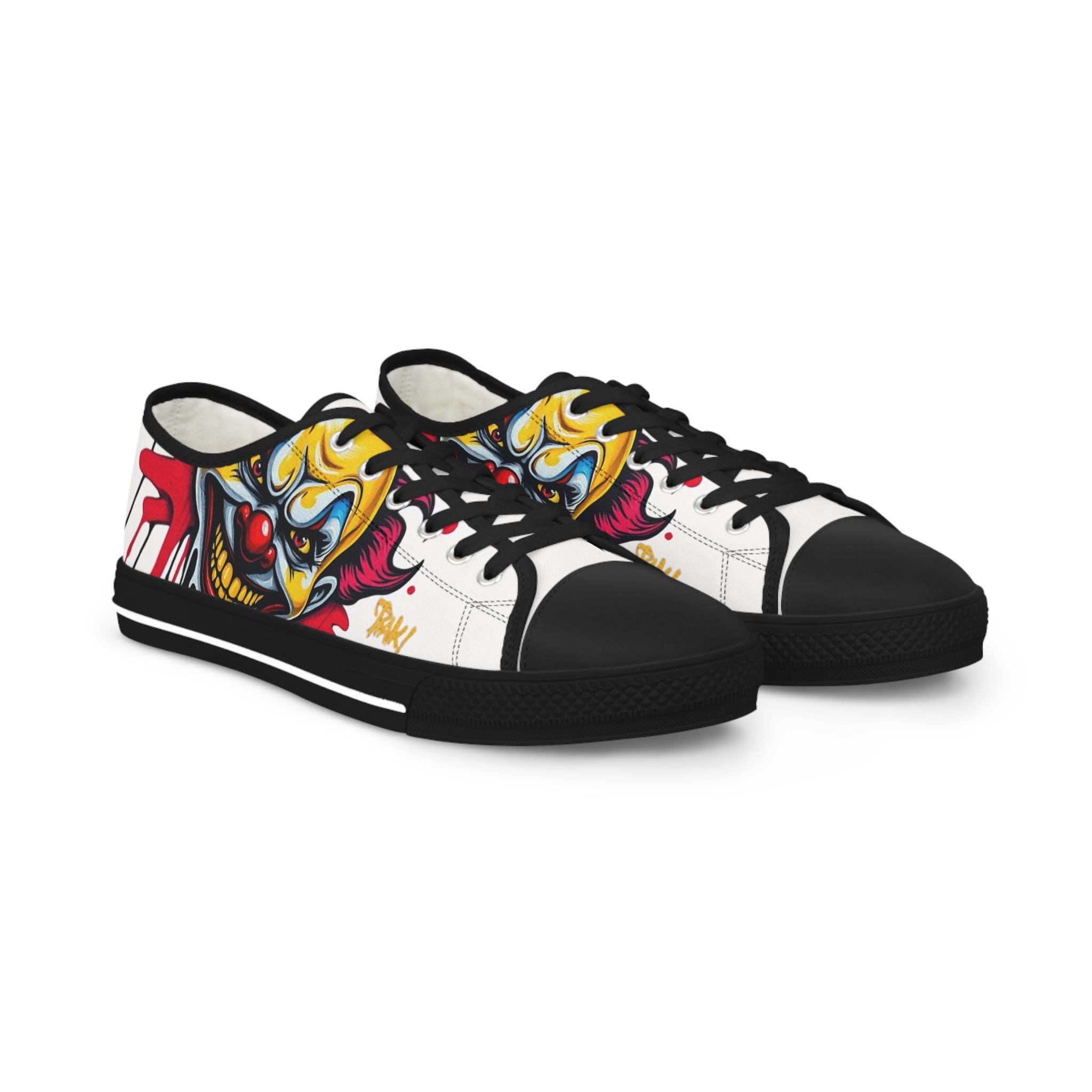 Evil Circus Clown Sneakers | Low Top Sneakers