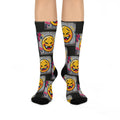 Laughing Emoji Graffiti Socks | Crew Socks