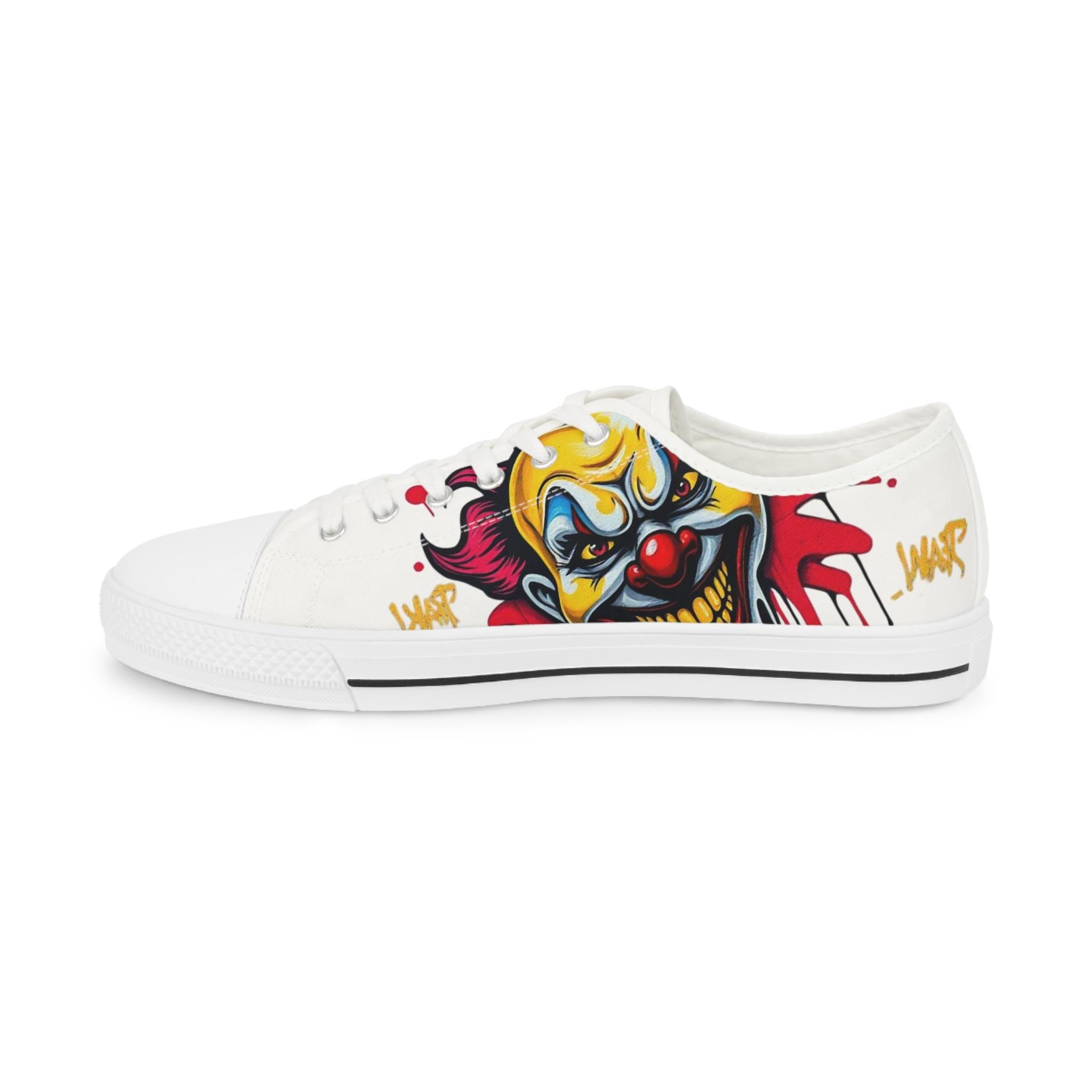 Evil Circus Clown Sneakers | Low Top Sneakers