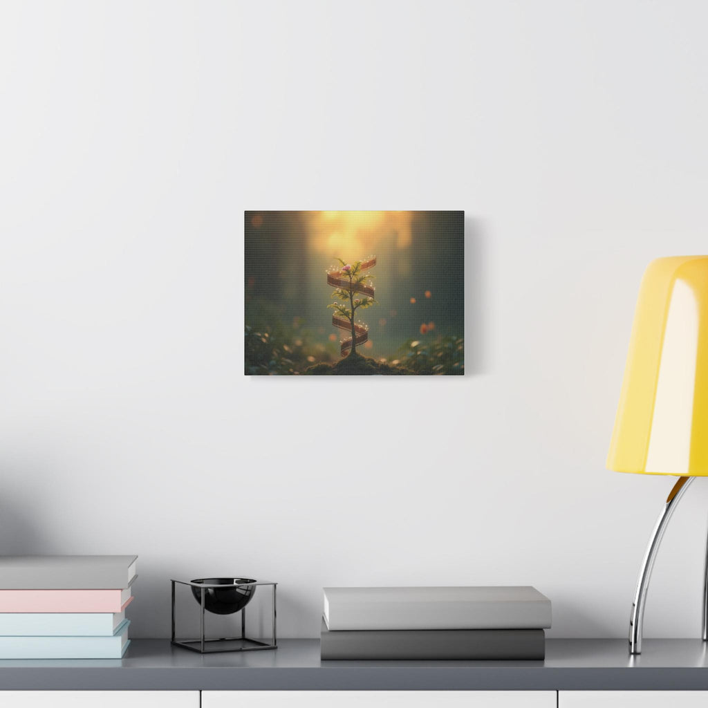 Film Reel Spiral Seedling Canvas
