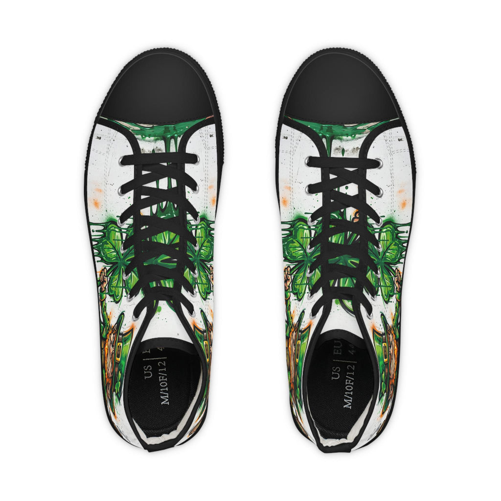 Leprechaun and Shamrock High Top Sneakers