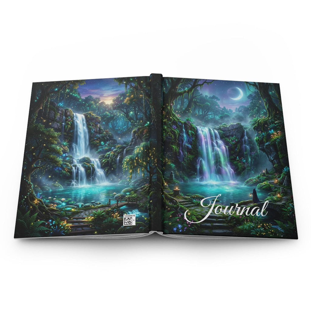 Moonlit Waterfall Fantasy Journal | Hardcover Matte