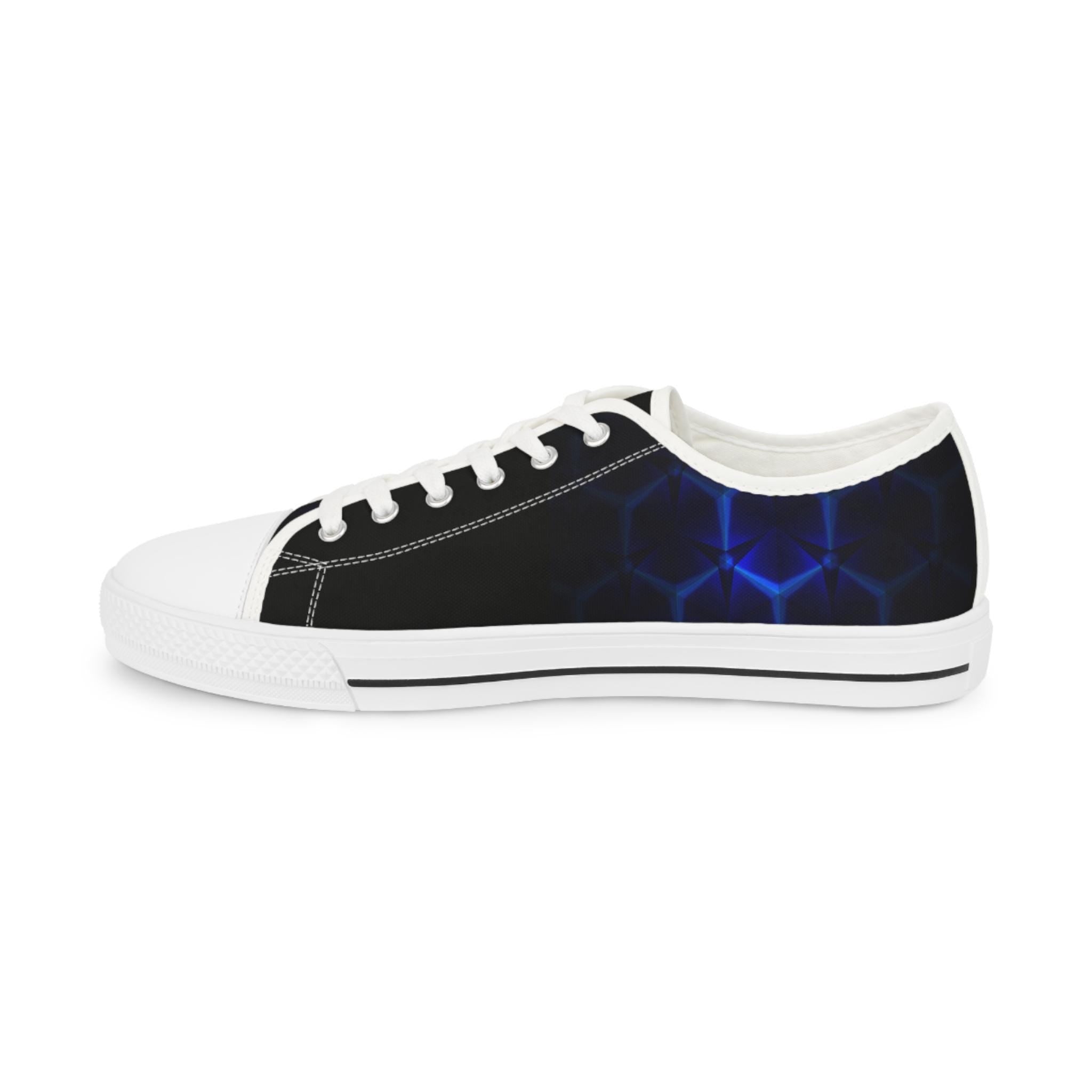 Blue Hexagon Circuit Sneakers | Low Top Sneakers