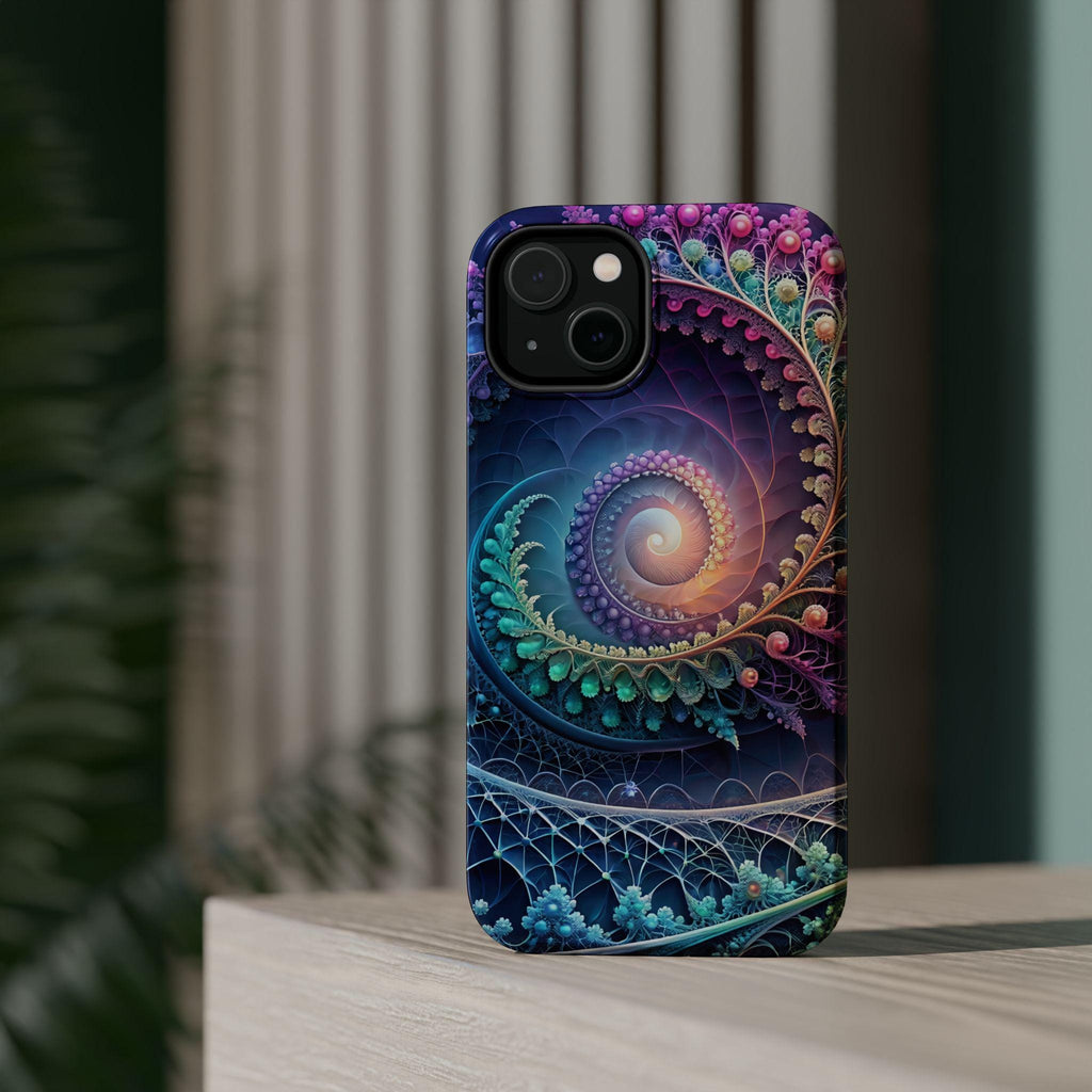 Colorful Fractal Spiral Phone Case | Magnetic Impact-Resistant Case