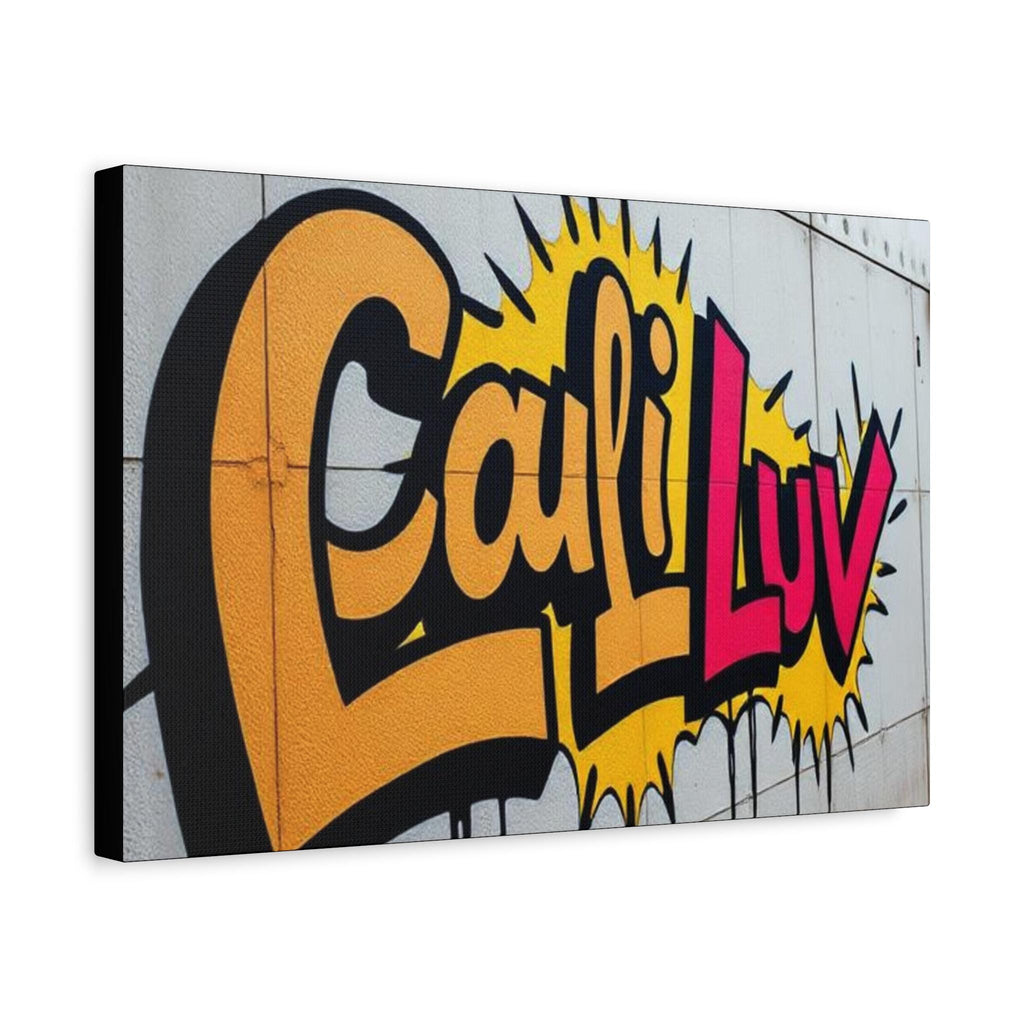 Cali Luv Graffiti Canvas Print | Matte Stretched Wall Art