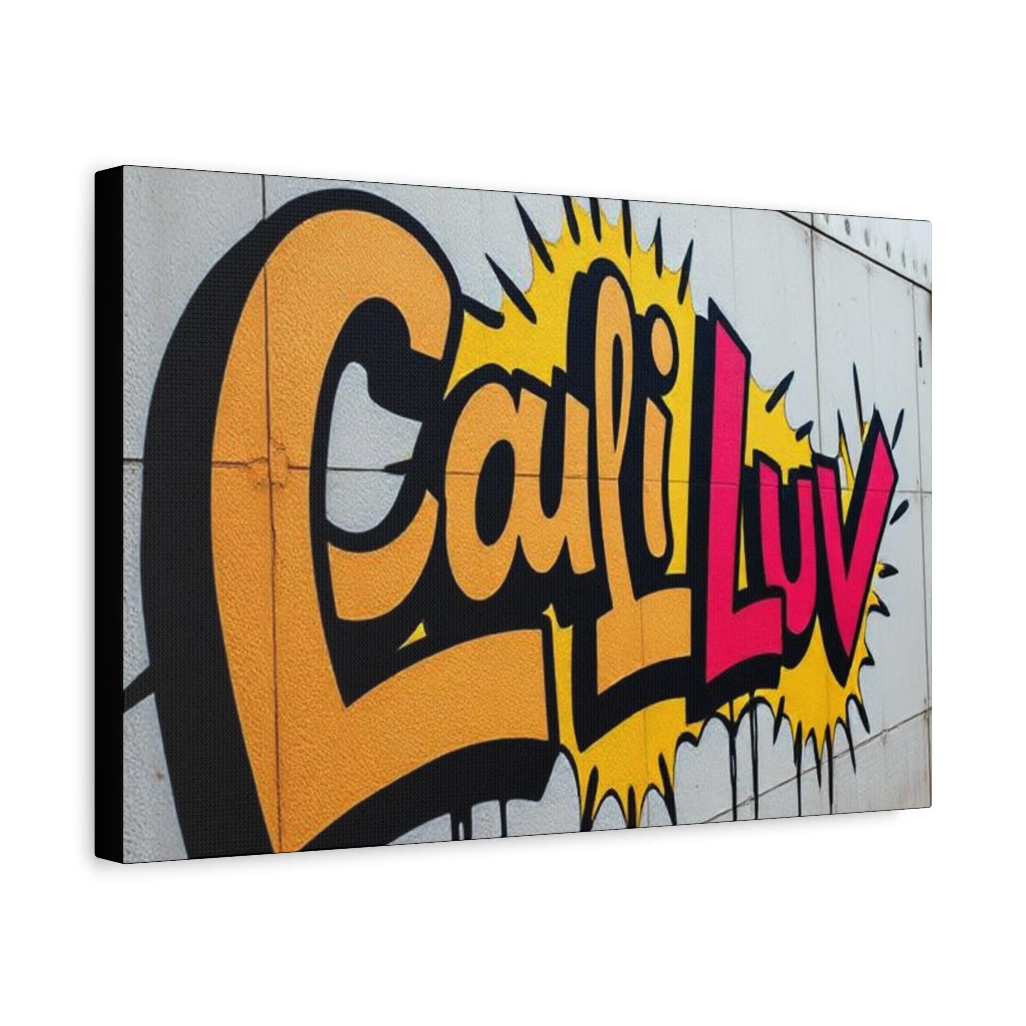 Cali Luv Graffiti Canvas Print | Matte Stretched Wall Art