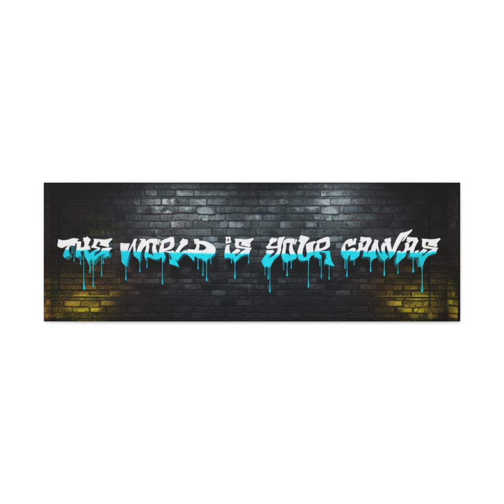 Graffiti "The World Is Yours" Matte Canvas