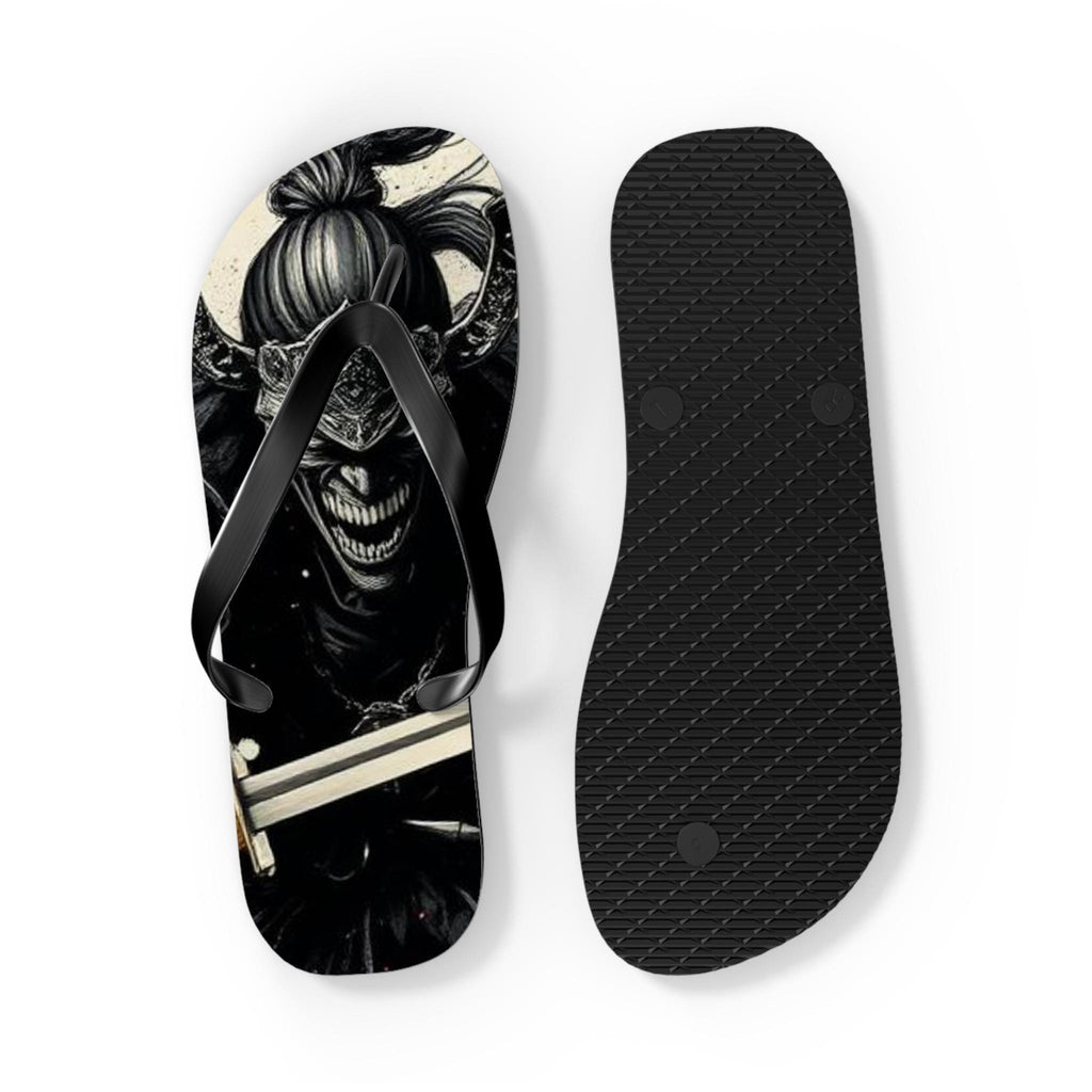 Creepy Clown Skull Flip Flops | Gothic Horror Summer Sandals