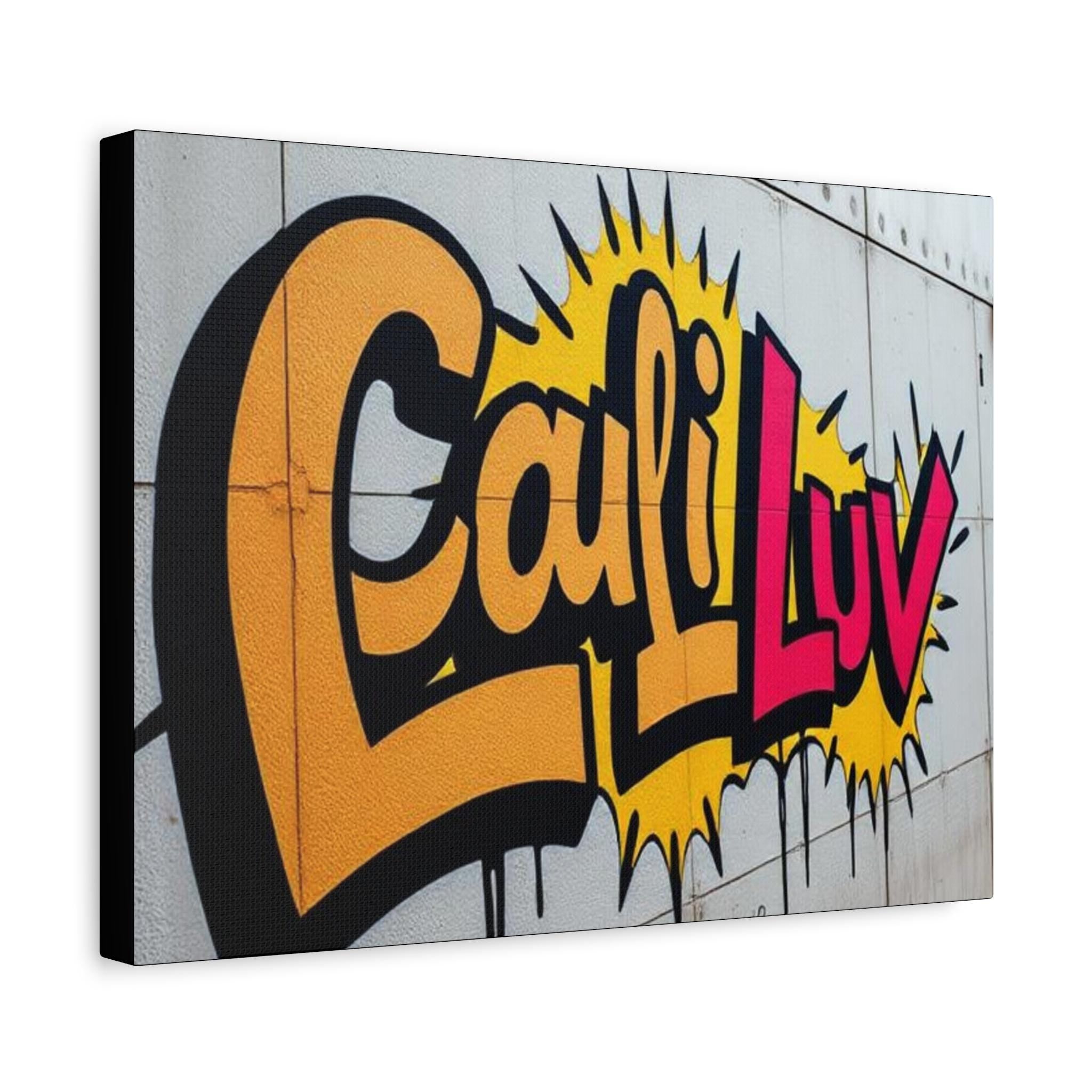 Cali Luv Graffiti Canvas Print | Matte Stretched Wall Art