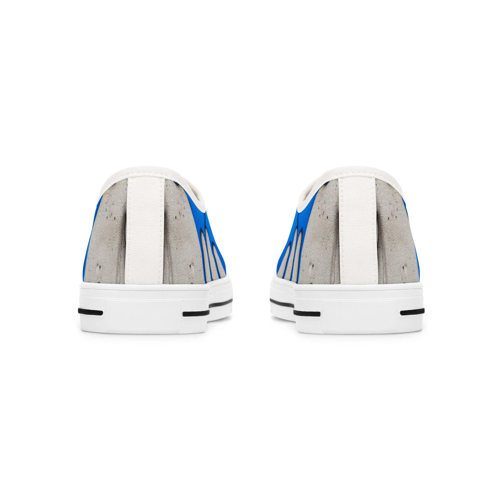 Blue Paint Drip Sneakers | Low Top Sneakers