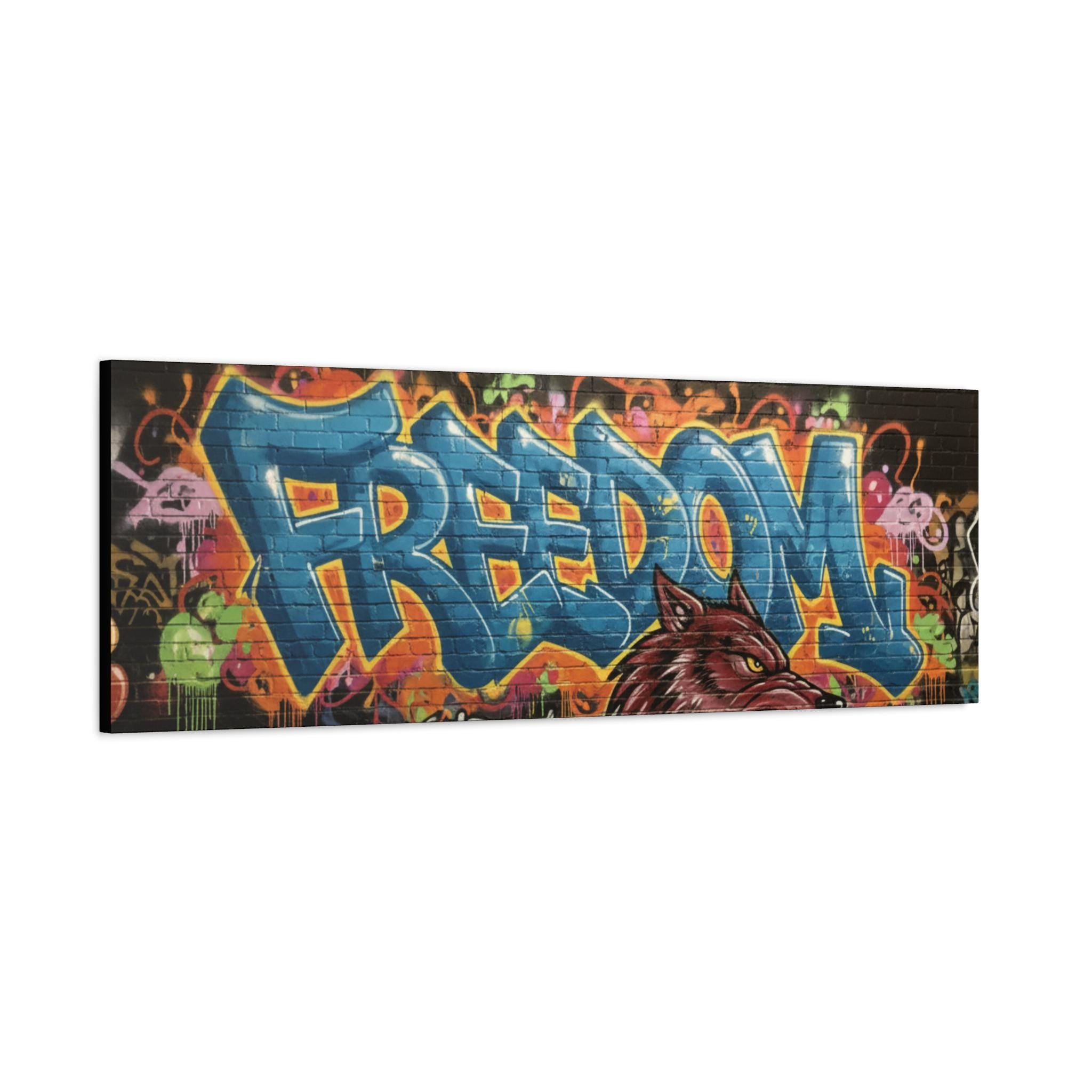 Freedom Graffiti Canvas