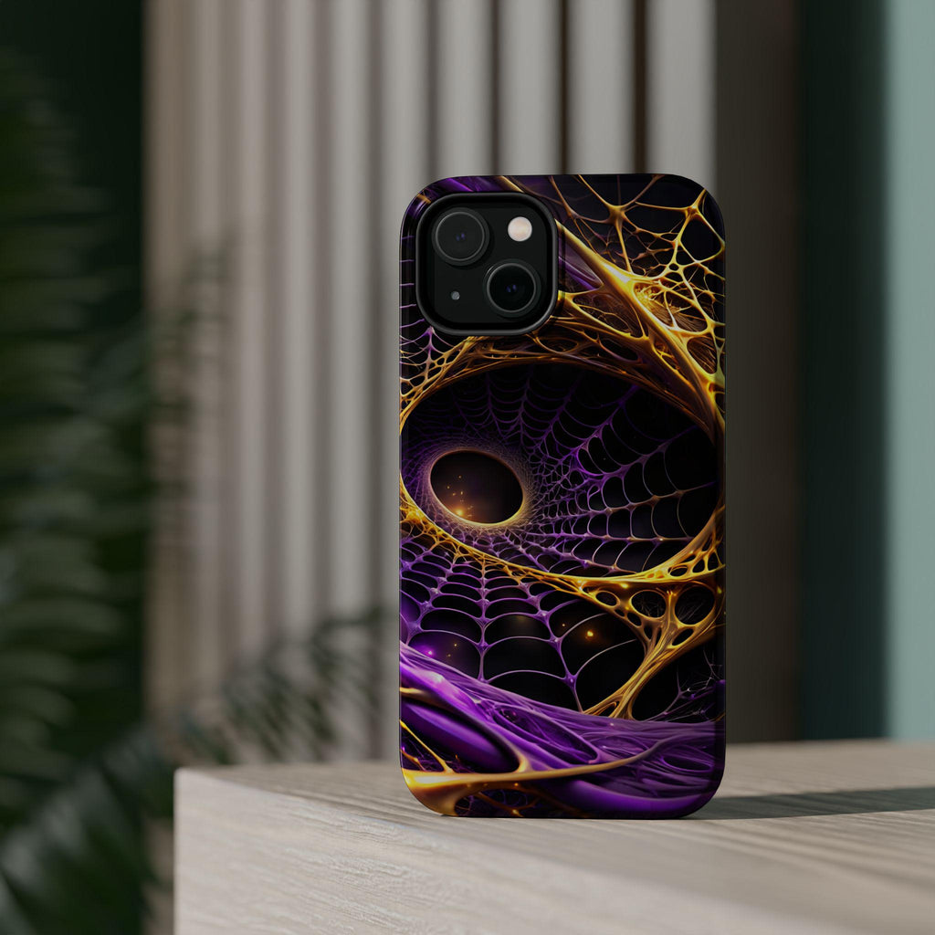 Abstract Fractal Web Phone Case | Magnetic Impact-Resistant Case