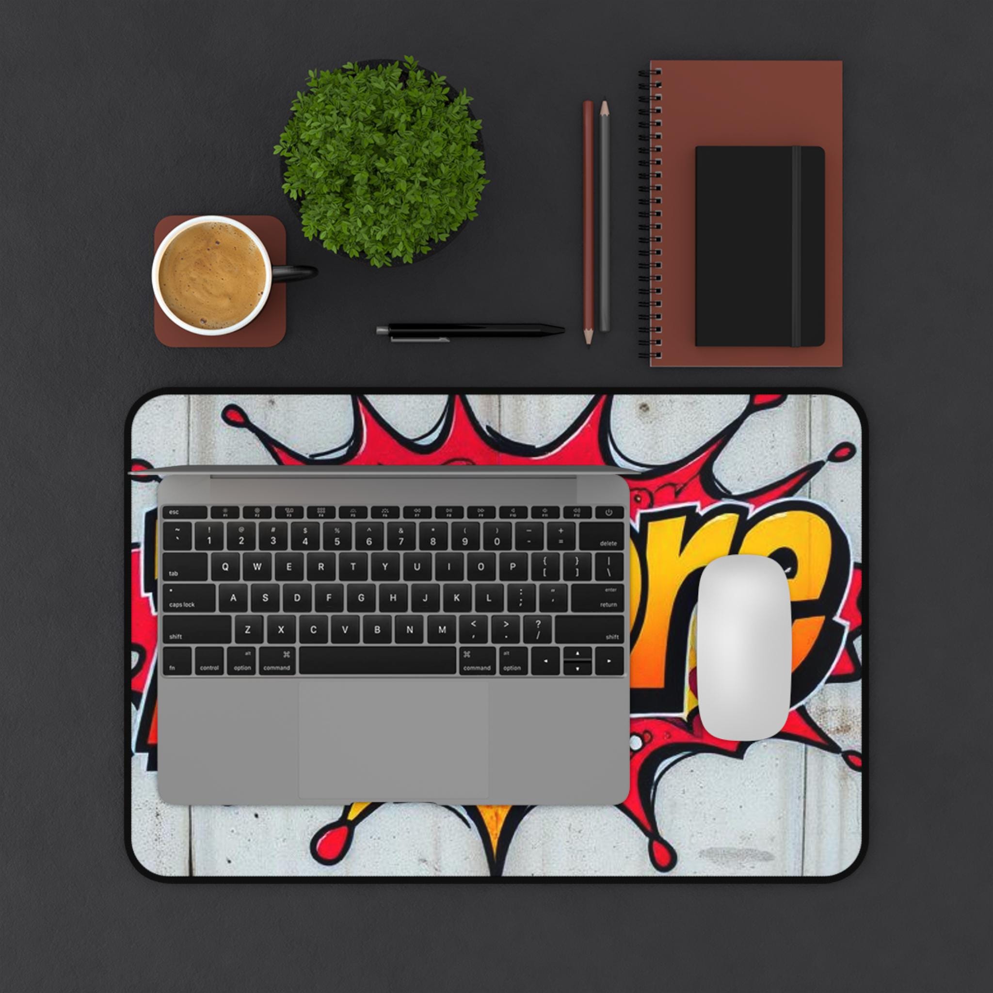B-more Comic Pop Art Desk Mat | Baltimore Graphic Mousepad