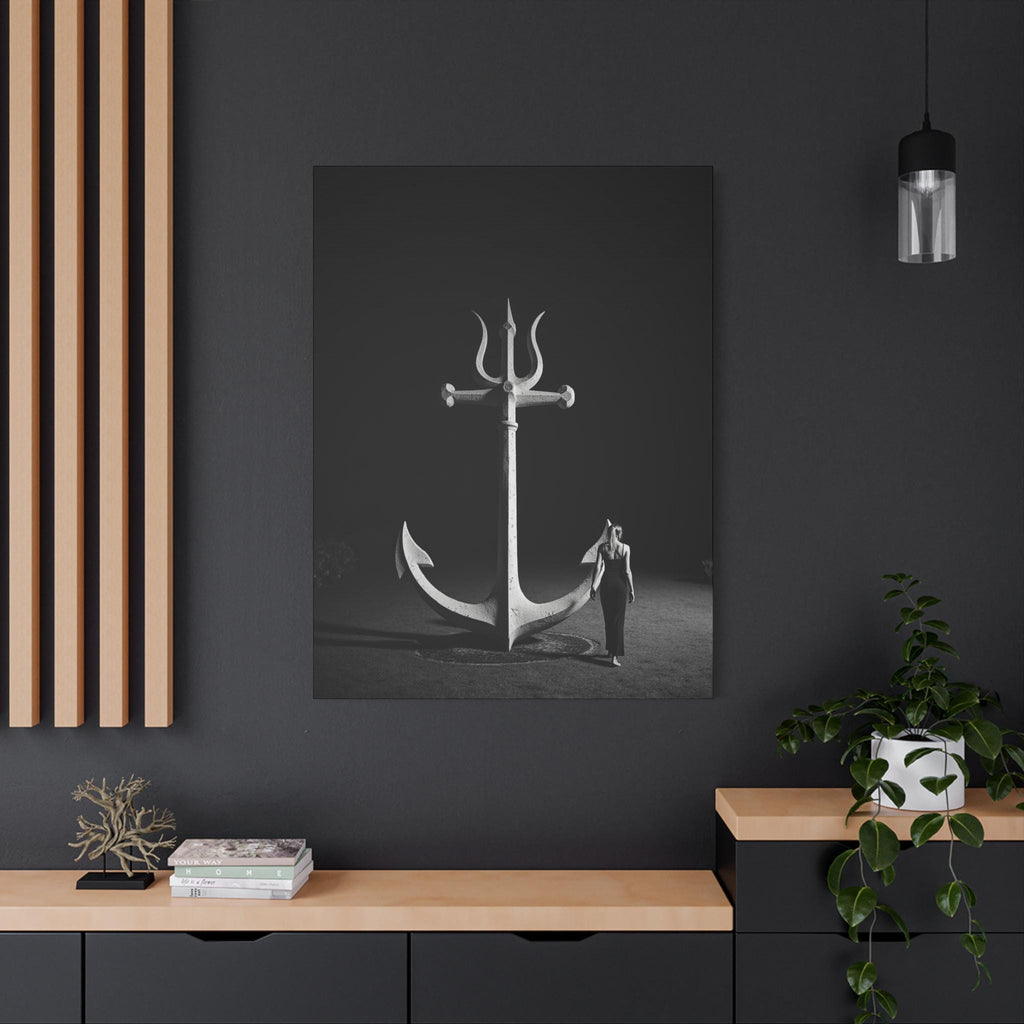 Anchor Sculpture Canvas | Matte Stretched Wall Art