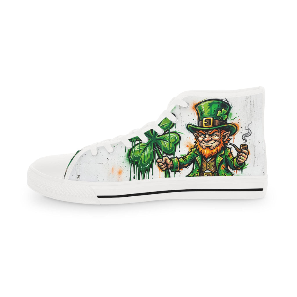 Leprechaun and Shamrock High Top Sneakers