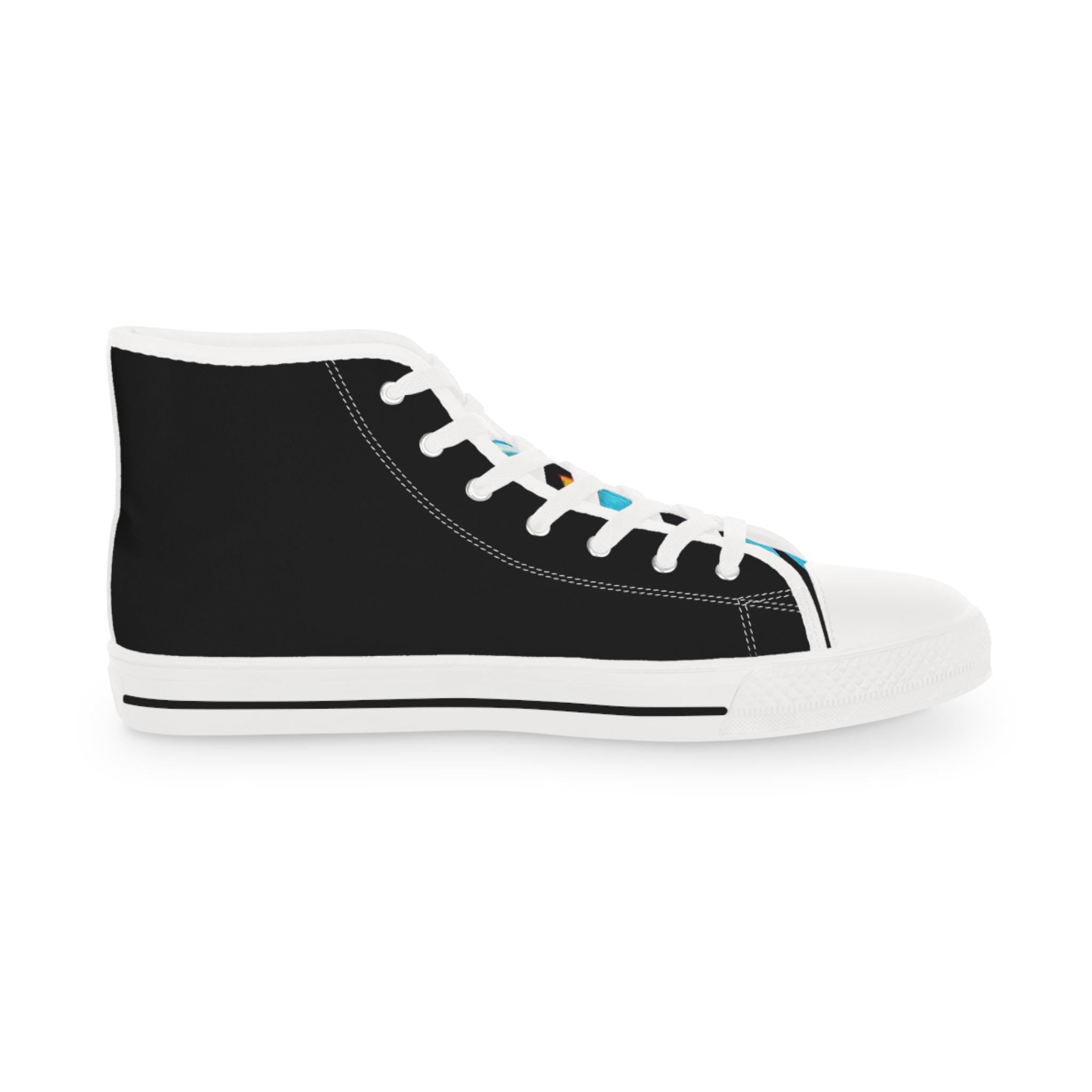 B'more Graphic High Top Sneakers | Retro Comic Flame Design
