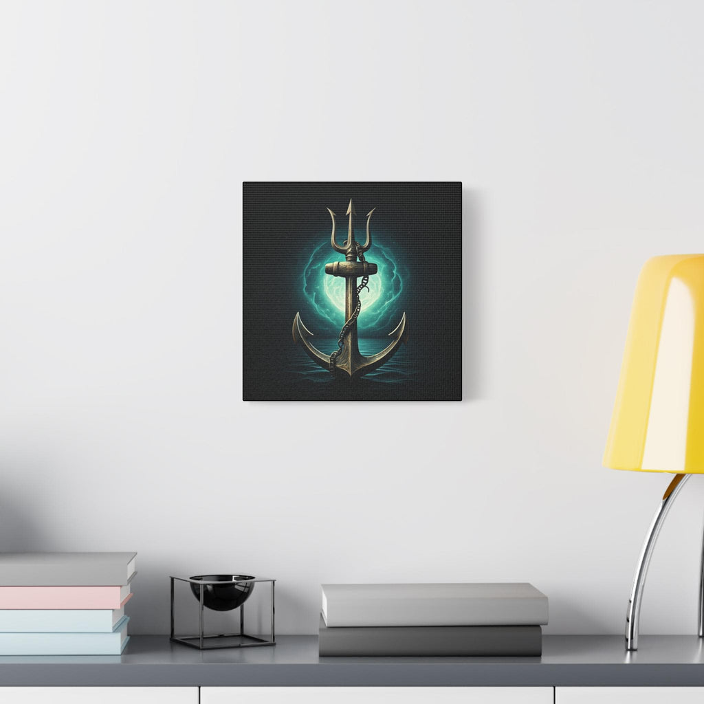 Anchor Trident Canvas | Matte Stretched Wall Art