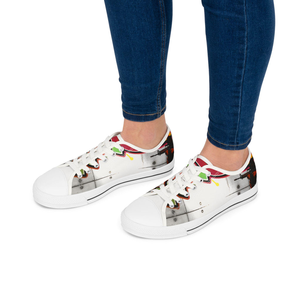 Colorful Graffiti Soldier Sneakers | Low Top Sneakers