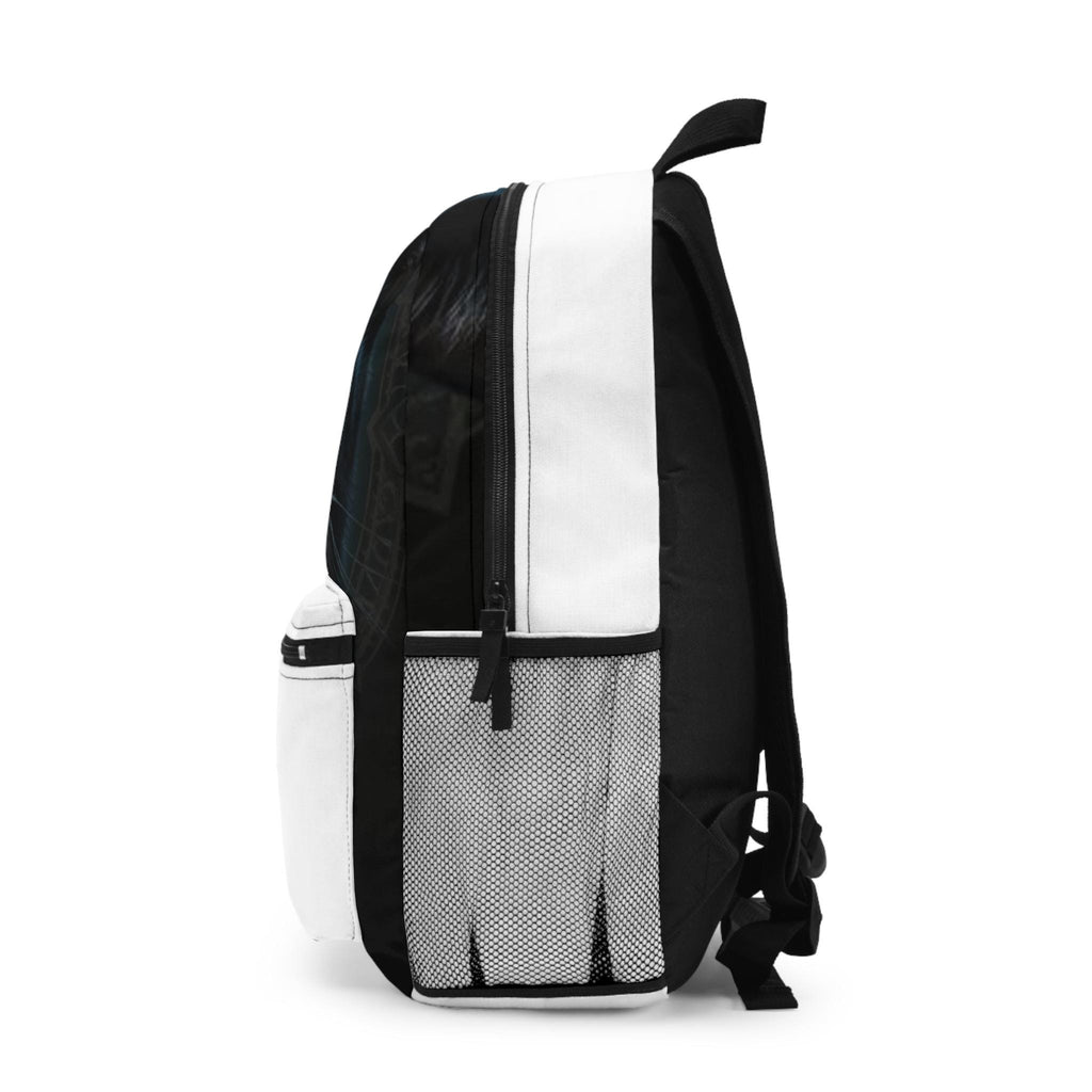 Black Cat Face Backpack | Yellow Eyes, Dark Feline Portrait