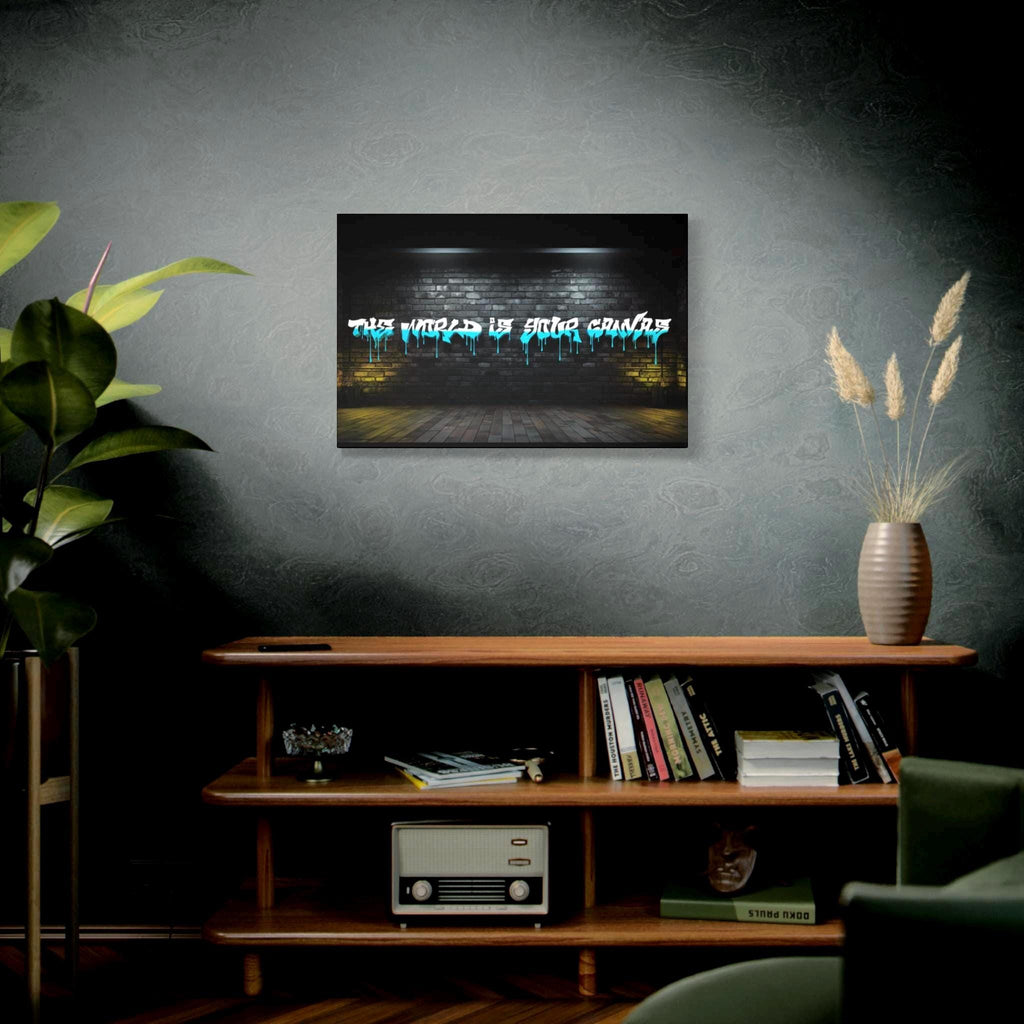 Graffiti "The World Is Yours" Matte Canvas