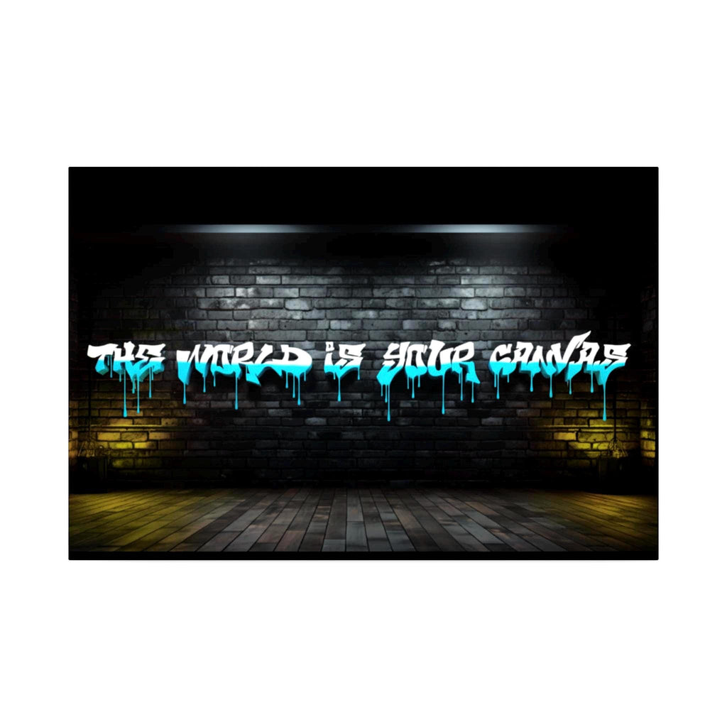 Graffiti "The World Is Yours" Matte Canvas