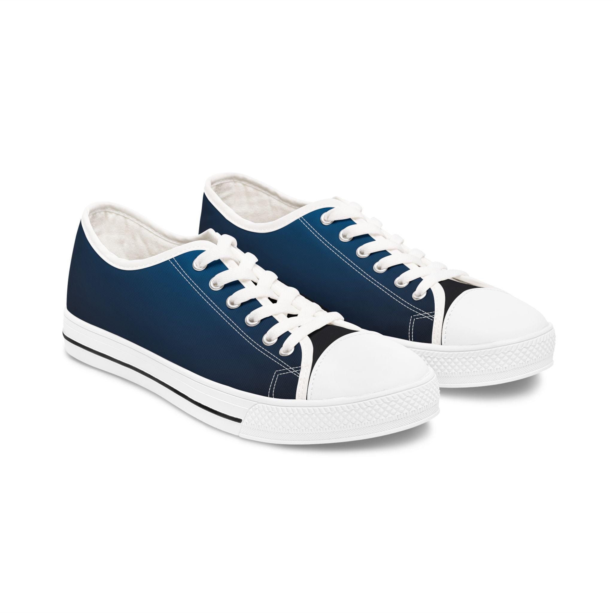 Blue Fade Low Top Sneakers | Canvas Casual Shoes