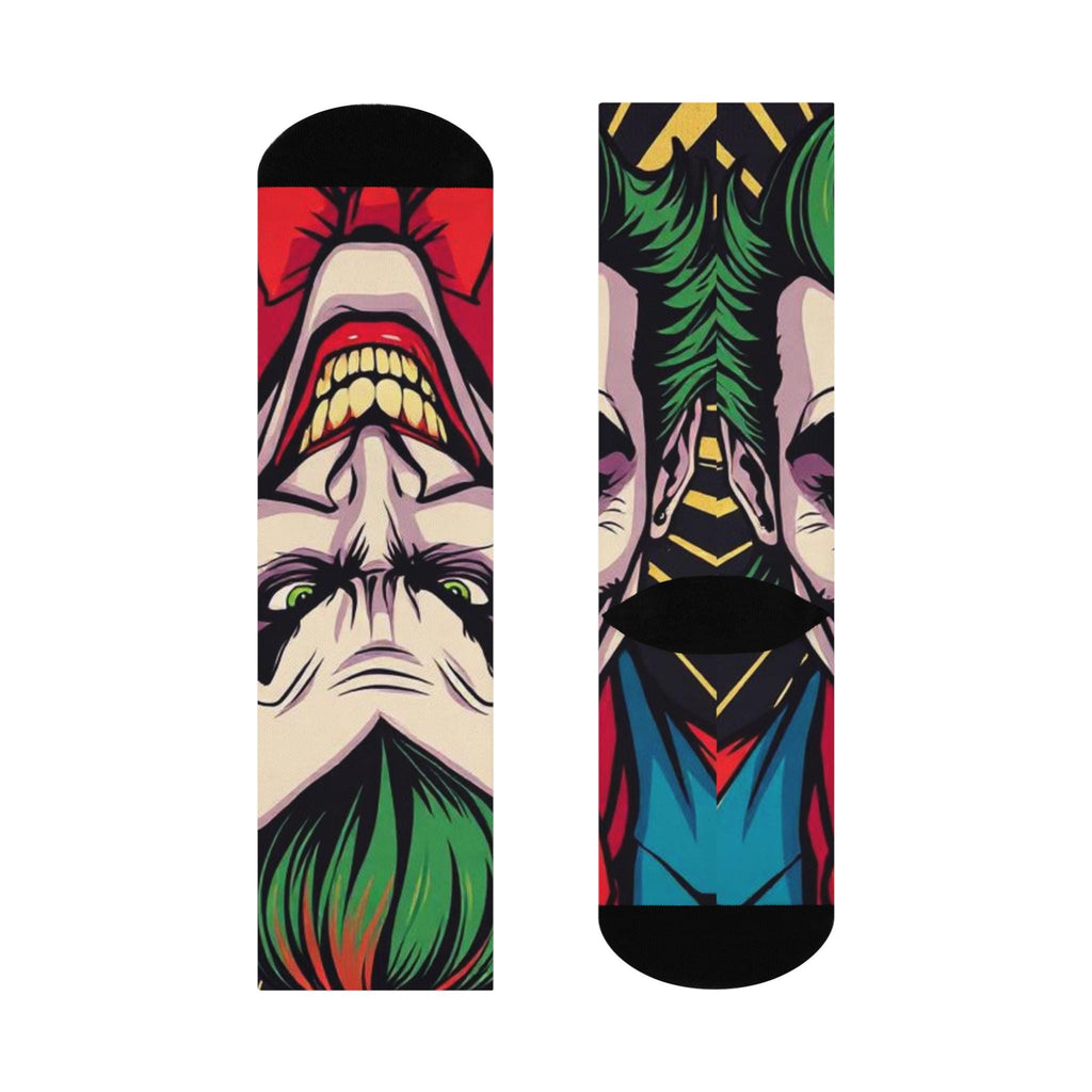 Smiling Joker Face socks | Crew Socks