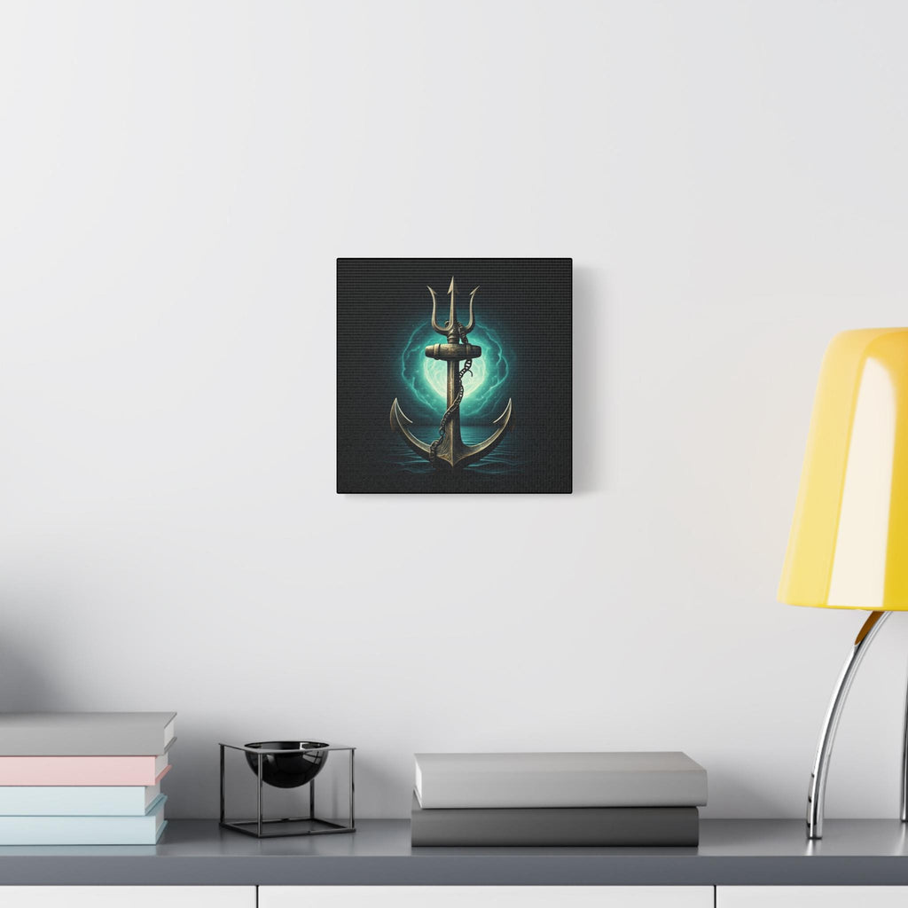 Anchor Trident Canvas | Matte Stretched Wall Art