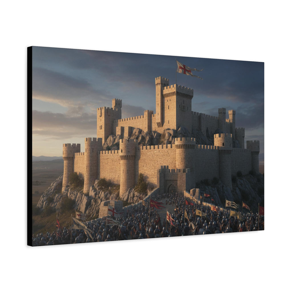 Medieval Castle Siege Matte Canvas