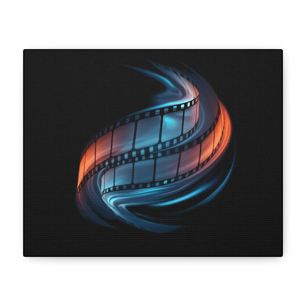 Retro Film Reel Artwork Canvas | Matte Stretched Wall Art