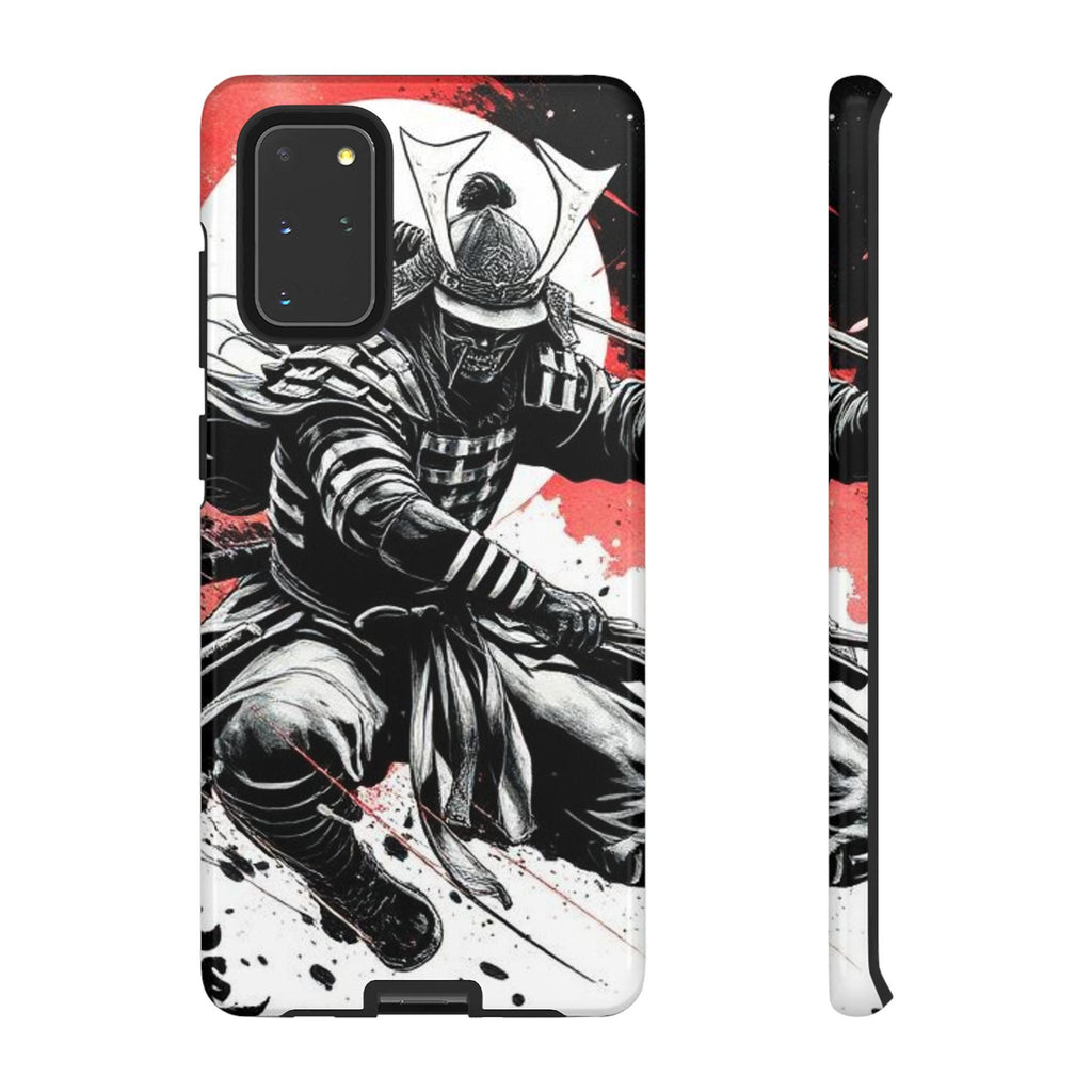 Samurai Warrior phone case | Black red ink splash, Japanese sword art