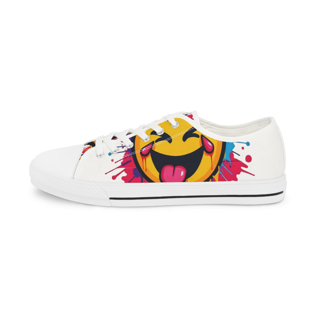 Emoji Tongue Smile Sneakers | Low Top Shoes