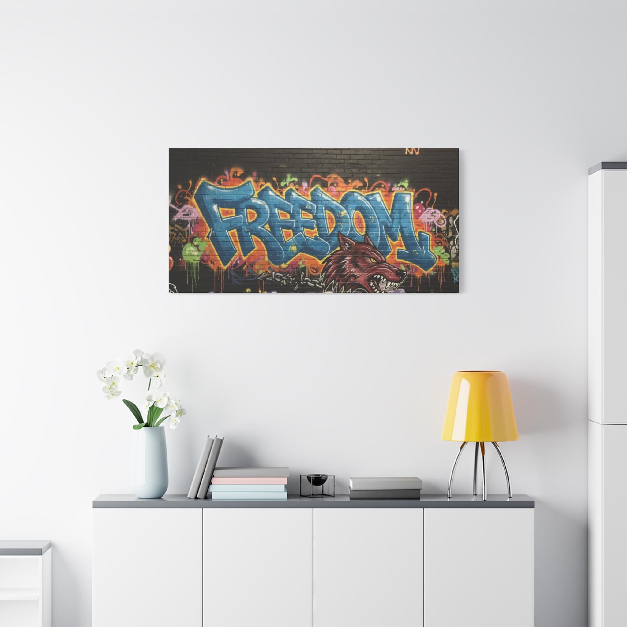 Freedom Graffiti Canvas