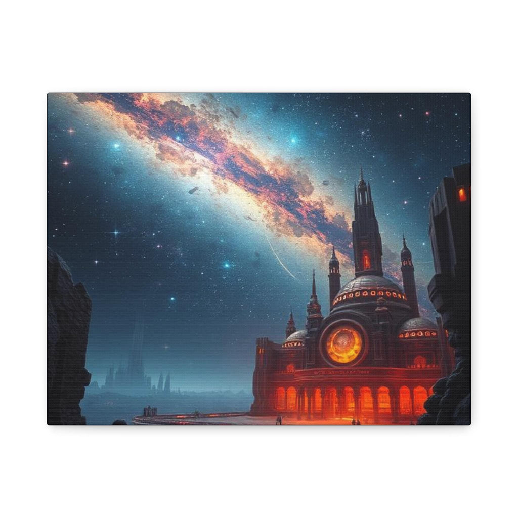Celestial Cityscape Canvas