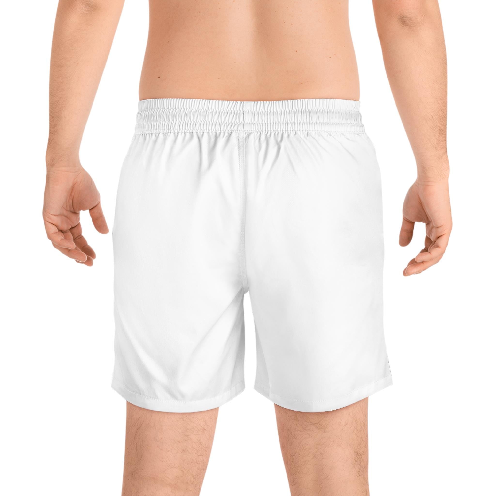 Neon Skull Splash Swim Shorts | Men's Mid-Length Trunks